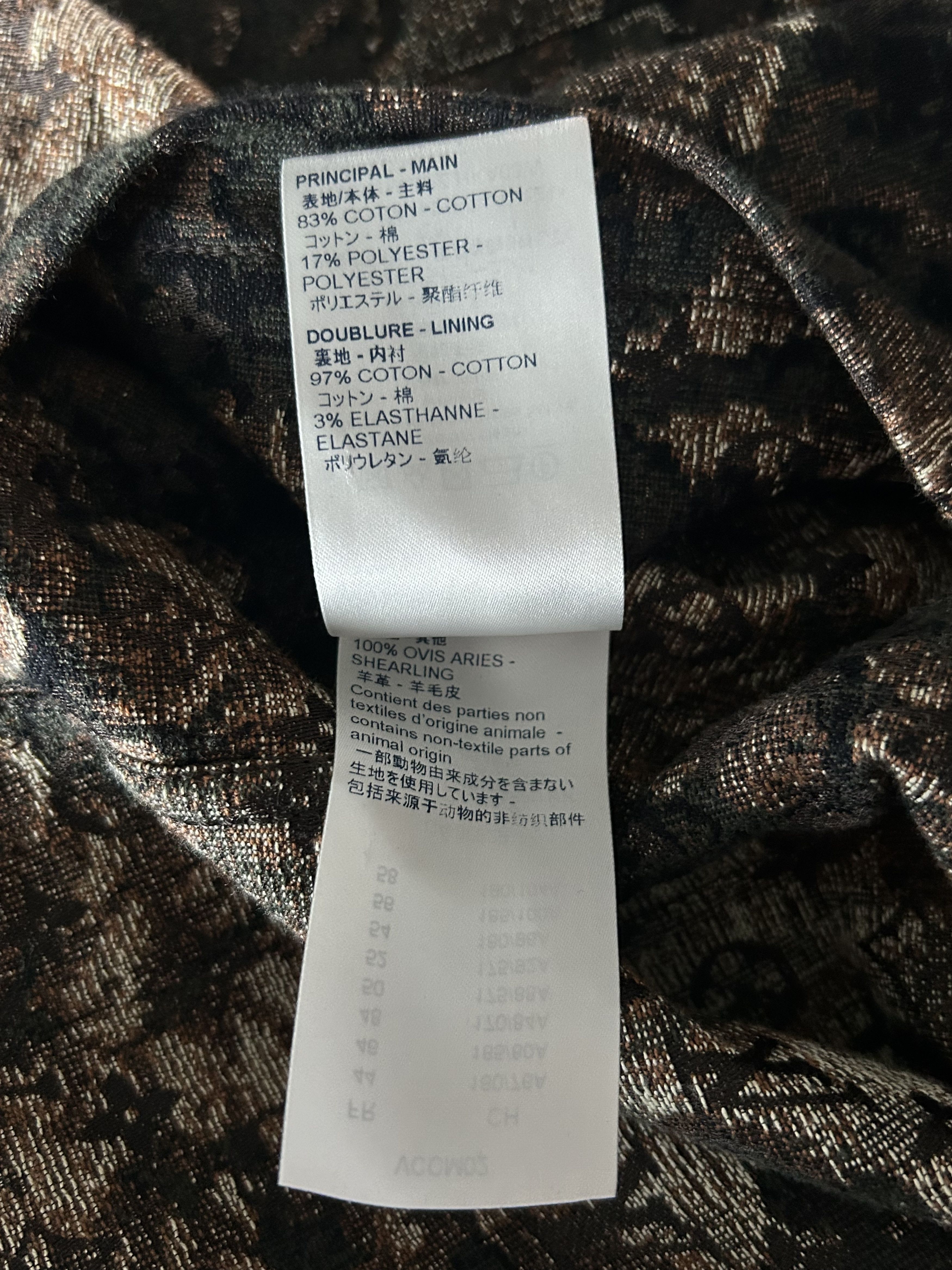 Louis Vuitton Louis Vuitton Brown Tapestry Monogram Shearling Jacket Size US M / EU 48-50 / 2 - 5 Thumbnail