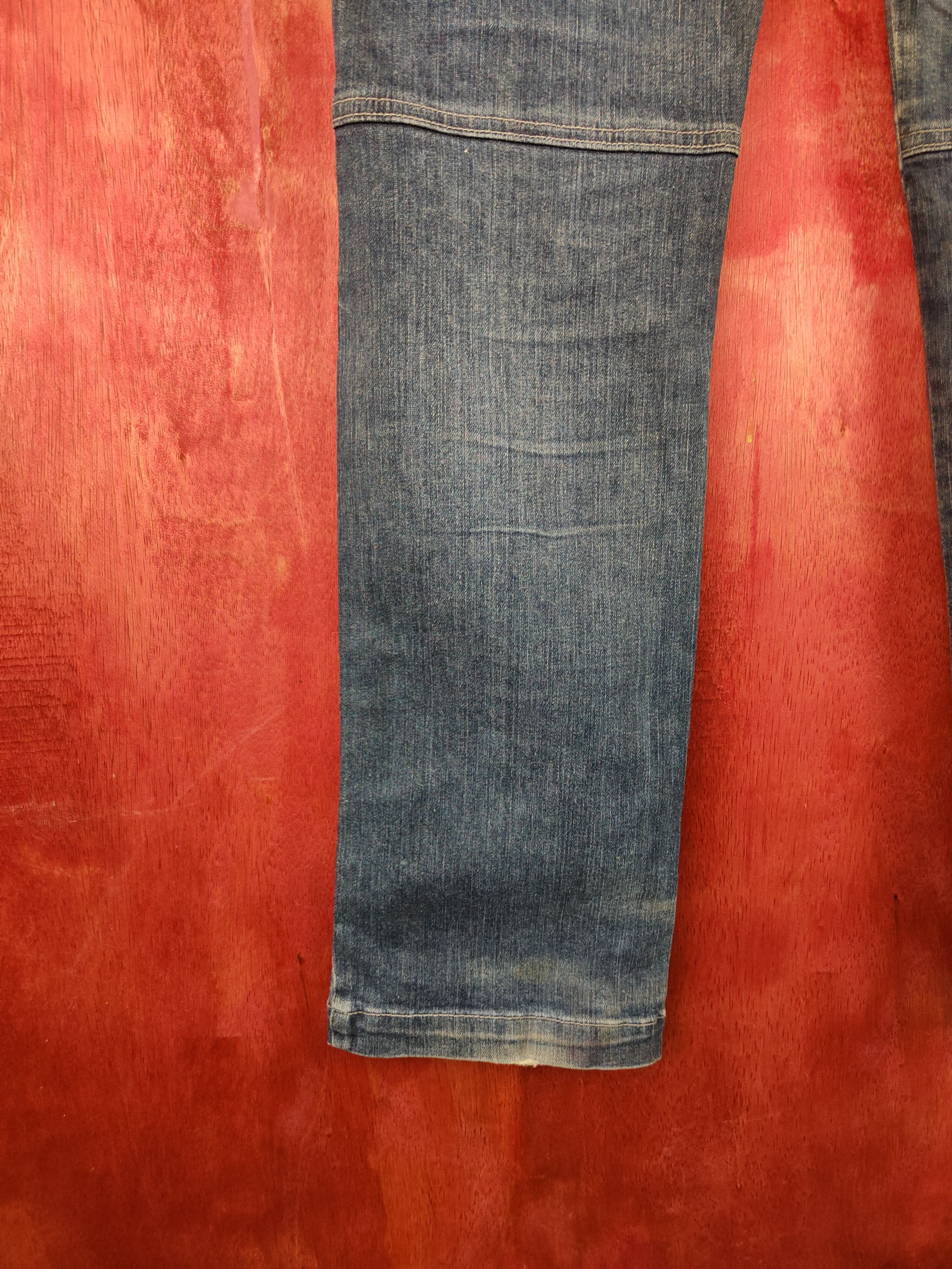 Japanese Brand × Vintage Tora Dark Blue Faded Distressed Ripped Jeans #S1850 Size US 32 / EU 48 - 10 Thumbnail