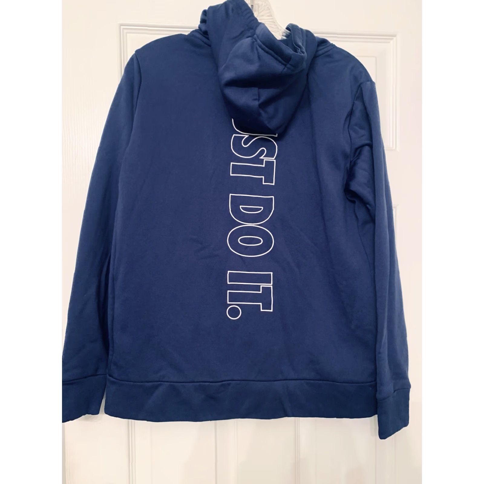 Nike Nike Hoodie Mens Training Dri-Fit Blue With Swoosh Logo Back Print Just Do It Shirt? Size US M / EU 48-50 / 2 - 4 Thumbnail