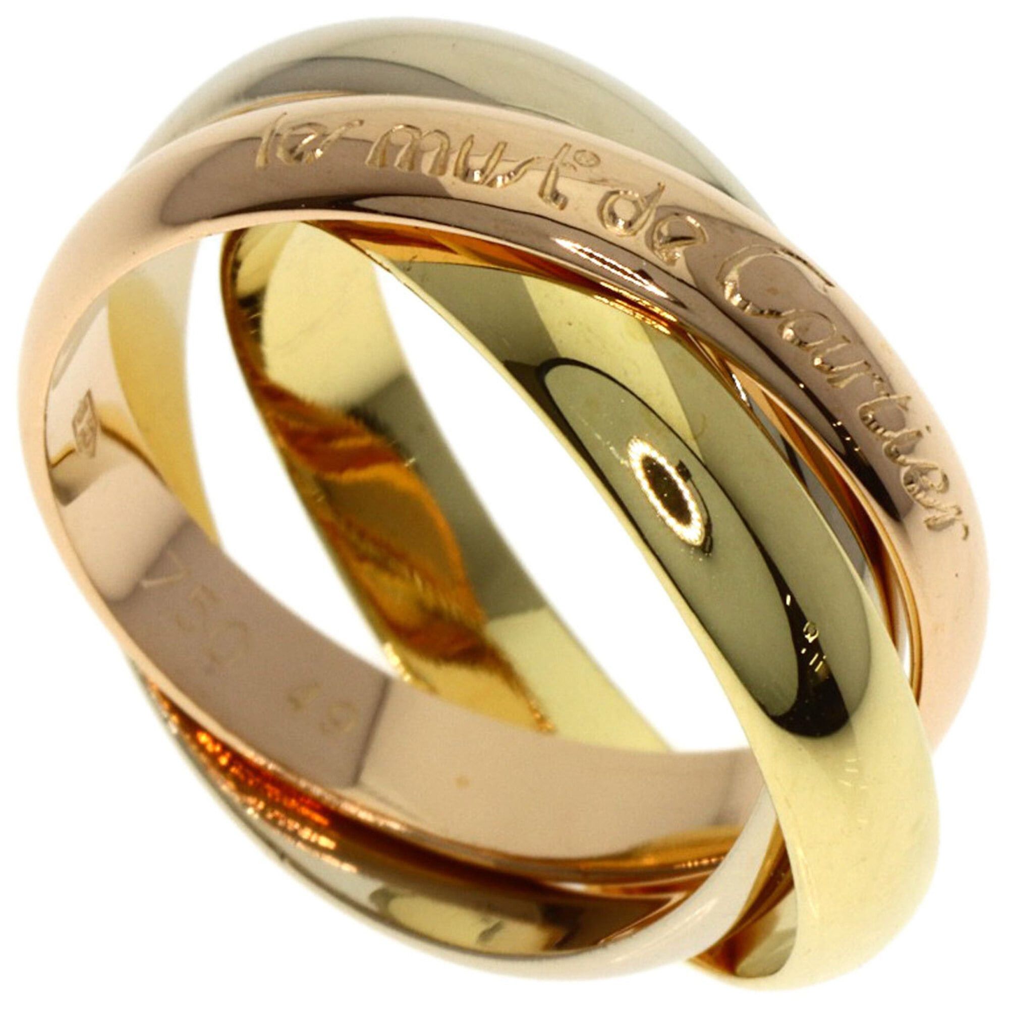Cartier Cartier Trinity #49 Ring, 18K Yellow Gold/18K White Pink Gold, Women's, CARTIER Size ONE SIZE - 1 Thumbnail
