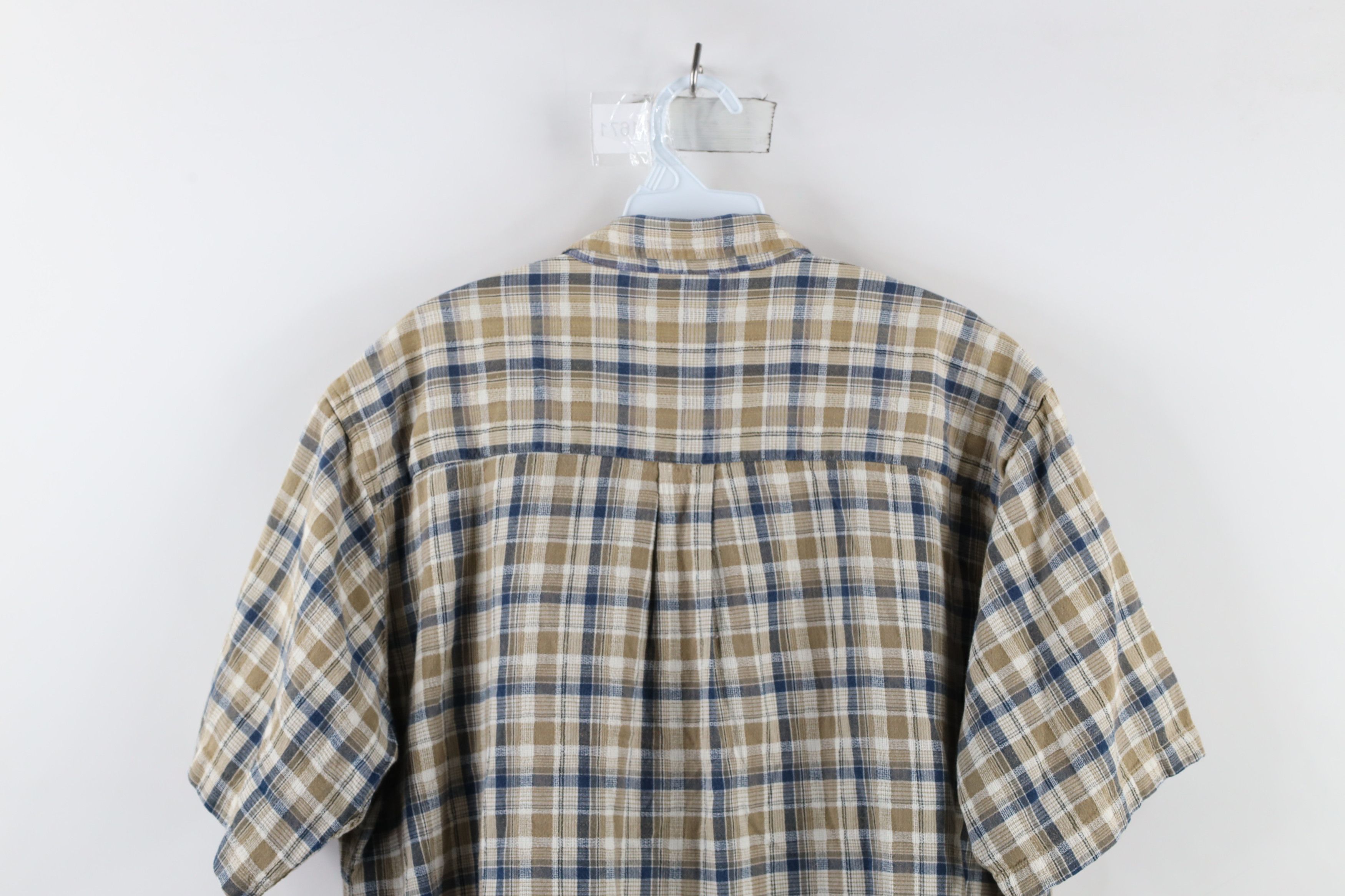 Vintage Vintage 90s Streetwear Weave Short Sleeve Button Down Shirt Size US XL / EU 56 / 4 - 7 Thumbnail