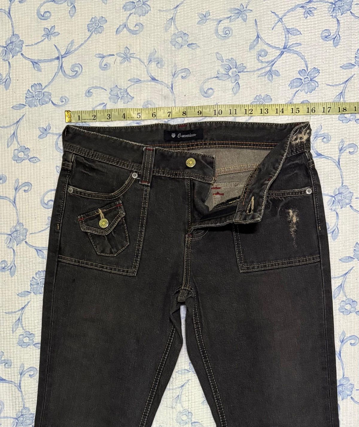 Other Cedixsept C17 Flared Denim Size US 30 / EU 46 - 3 Thumbnail