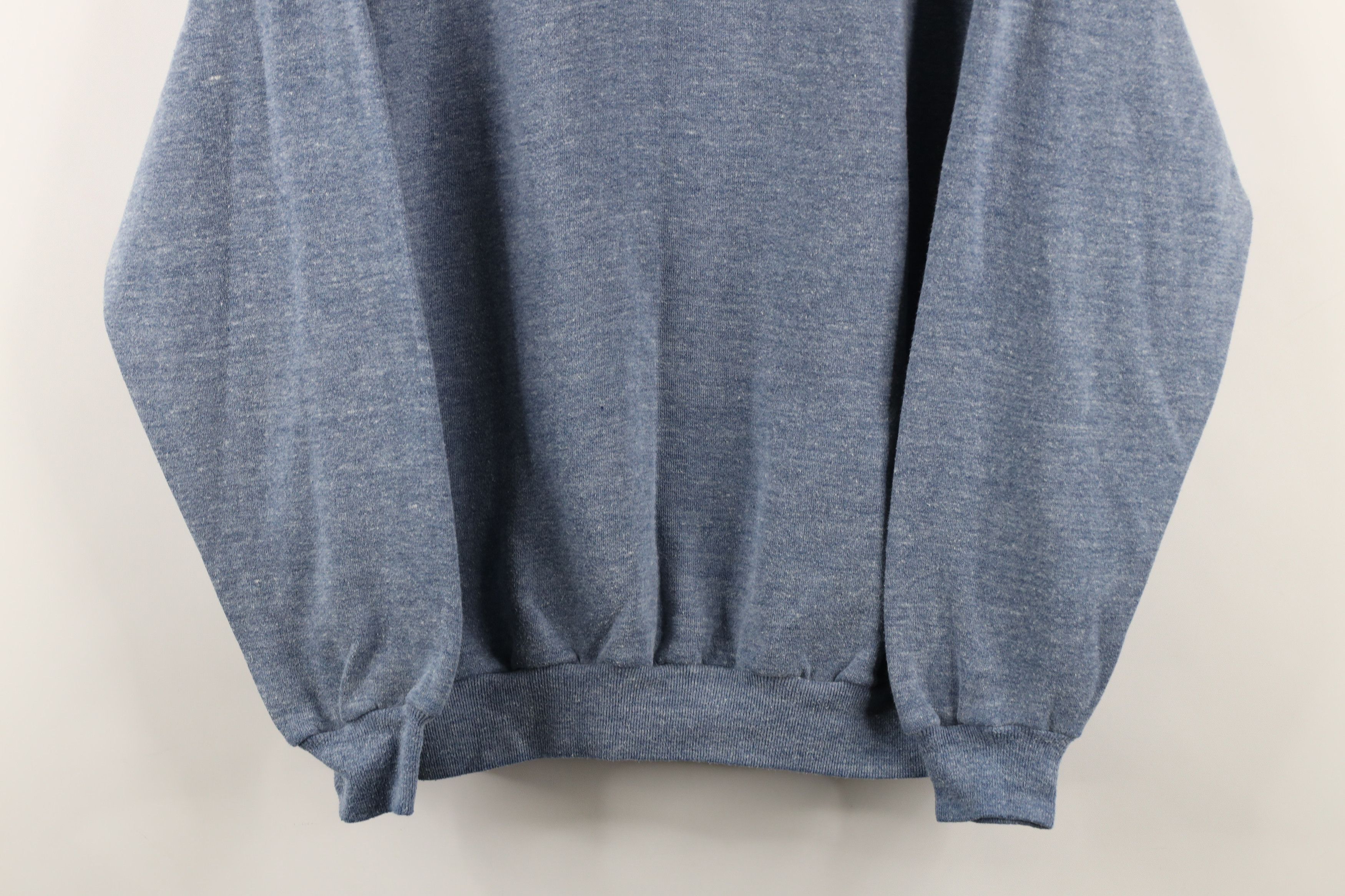 Vintage Vintage 60s 70s Streetwear Turtleneck Sweatshirt Blue USA Size US XL / EU 56 / 4 - 3 Thumbnail