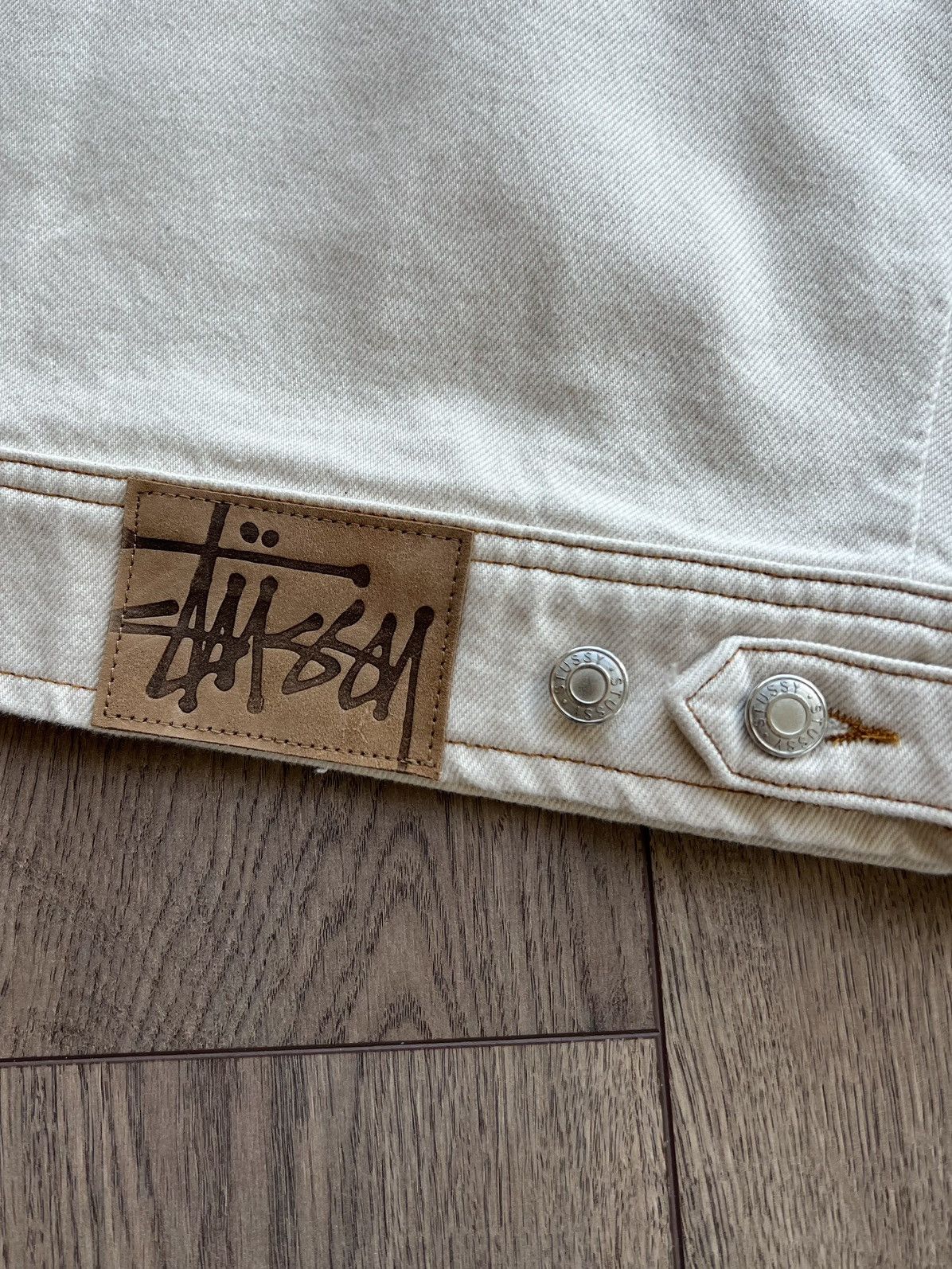 Stussy Stussy Denim Work Jacket Natural XL Size US XL / EU 56 / 4 - 6 Thumbnail