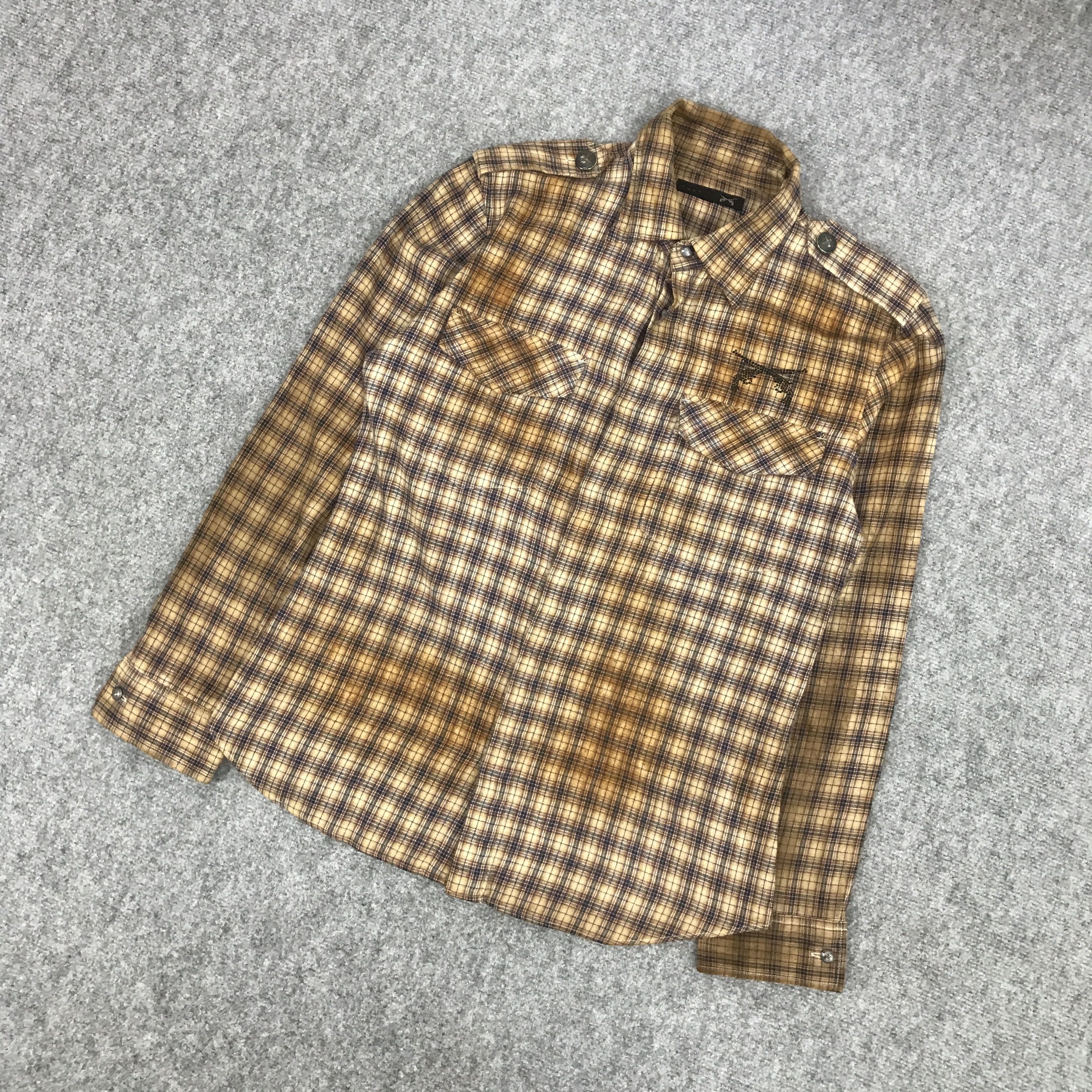 If Six Was Nine ROAR FLANNEL RUSTY STYLE PUNK BUTTON UP SHIRTS Size US M / EU 48-50 / 2 - 5 Thumbnail