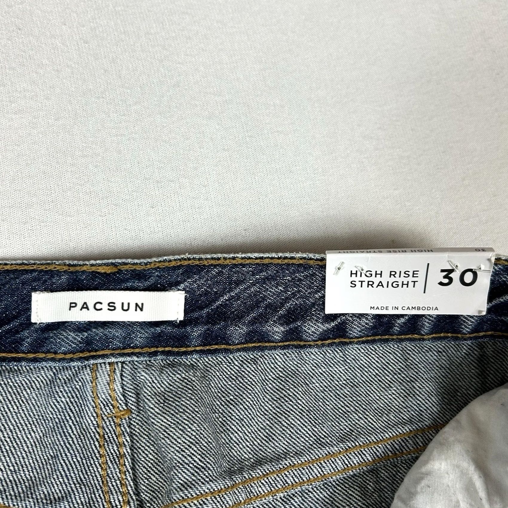 Pacsun Pacsun Jeans PacSun NEW High Rise Straight Leg Jeans Womens Size 30 Blue Denim Light Wash NWT Size 30" / US 8 / IT 44 - 6 Thumbnail