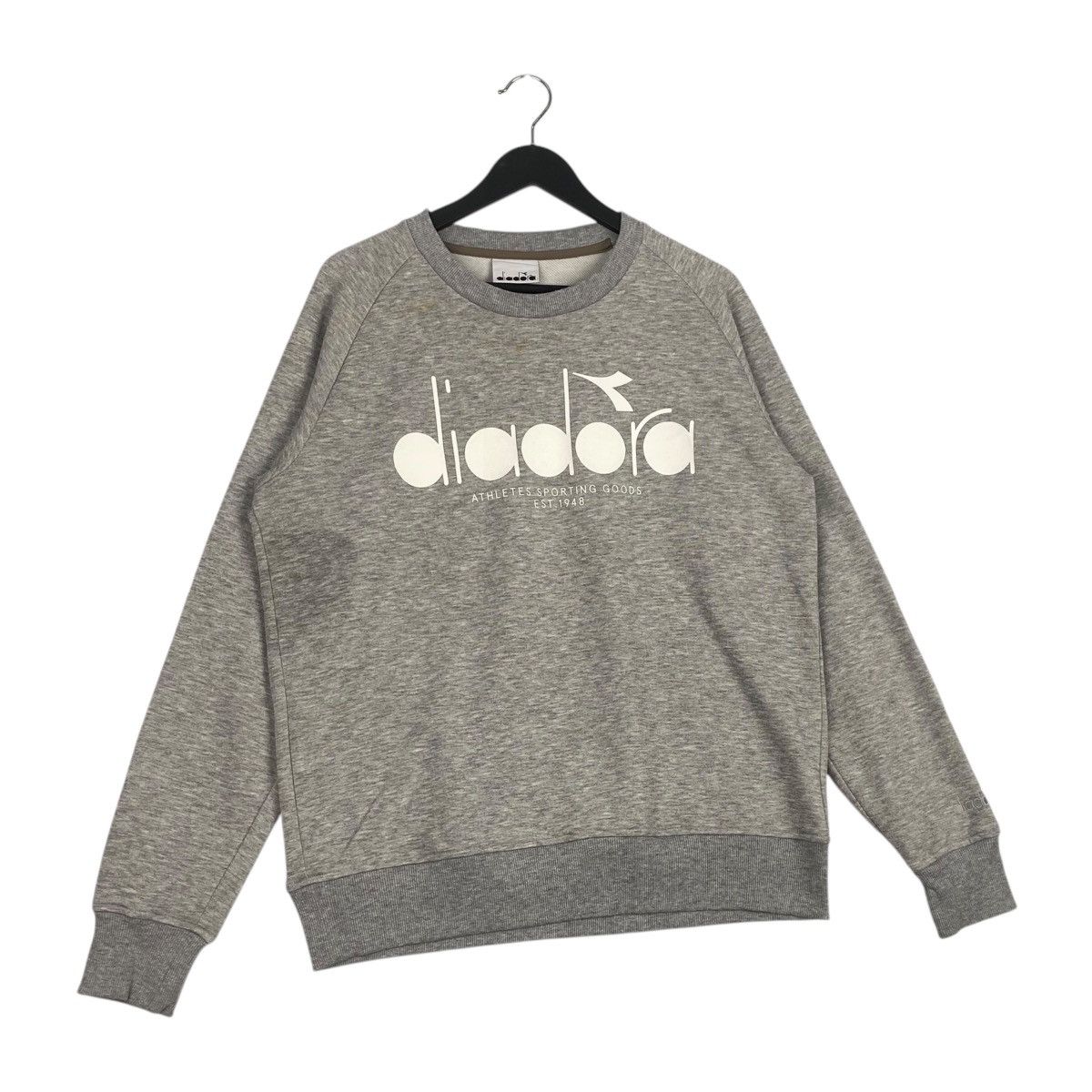 Diadora × Vintage Vintage Diadora Crewneck Sweatshirt Gray Size US L / EU 52-54 / 3 - 3 Thumbnail