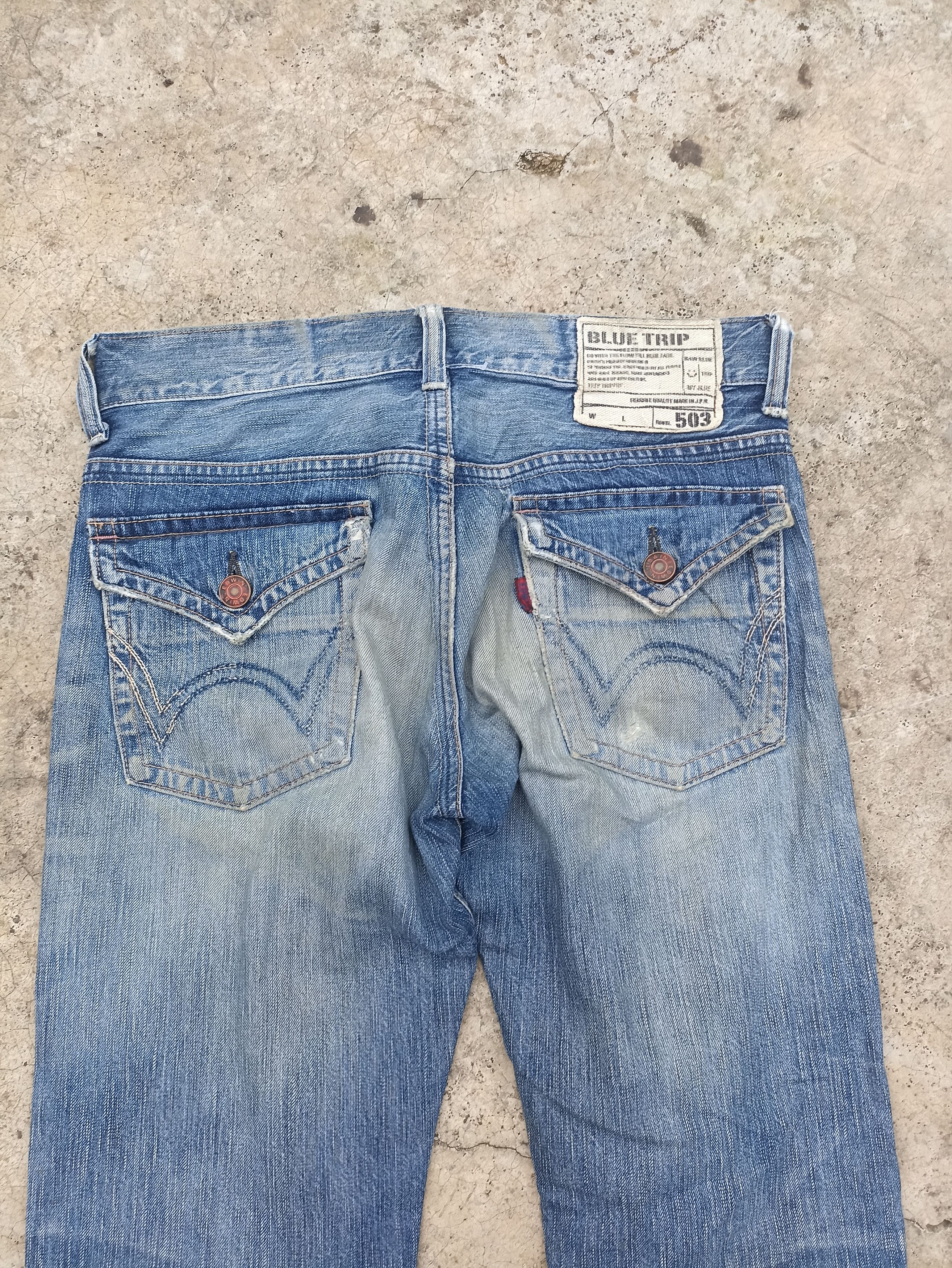 If Six Was Nine Vintage Edwin Blue Trip jeans LGB Size US 33 - 9 Thumbnail