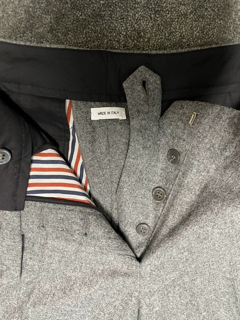 Thom Browne Thom Browne Medium gray flannel trousers Size 26" / US 2 / IT 38 - 4 Thumbnail