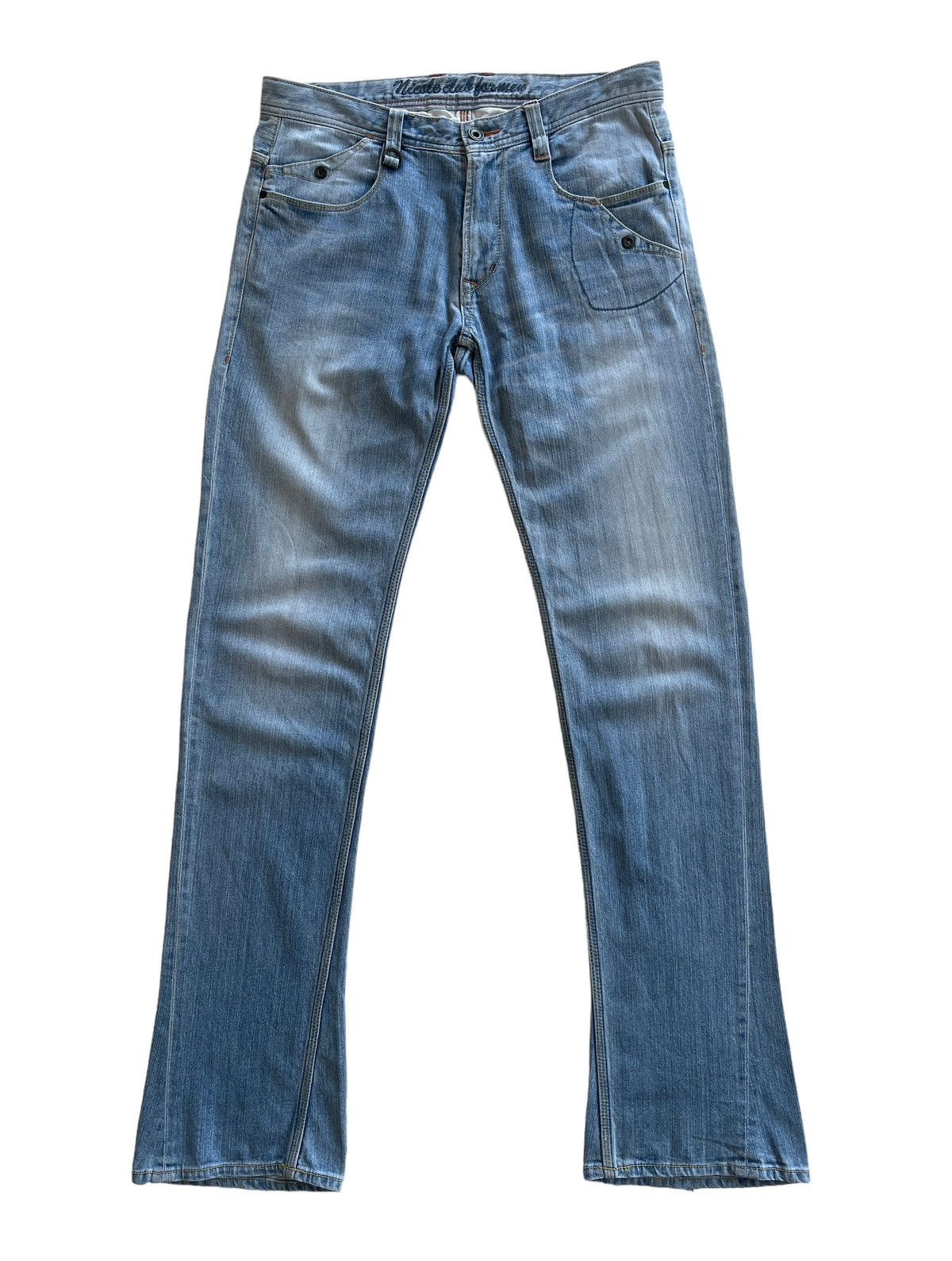 Nicole Club Nicole Club For Men Twisted Flare Jeans Size US 32 / EU 48 - 1 Thumbnail