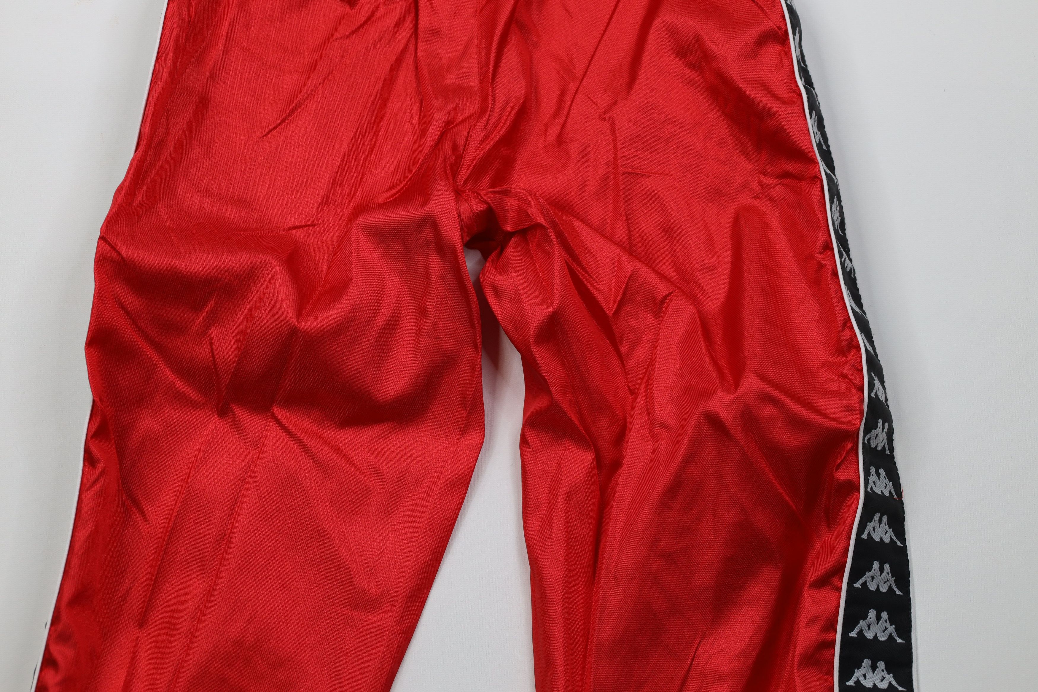 Kappa Vintage 90s Kappa Taped Logo Soccer Joggers Pants Red Nylon Size US 32 / EU 48 - 11 Thumbnail