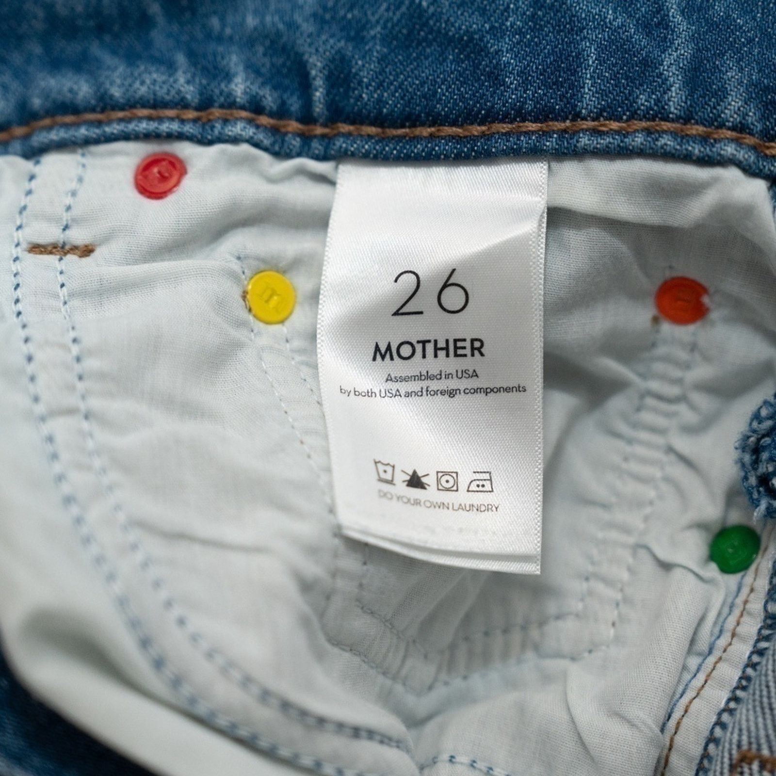 MOTHER MOTHER. SNACKS! High Waisted Twizzy Skimp Jeans. Size 26" / US 2 / IT 38 - 7 Thumbnail