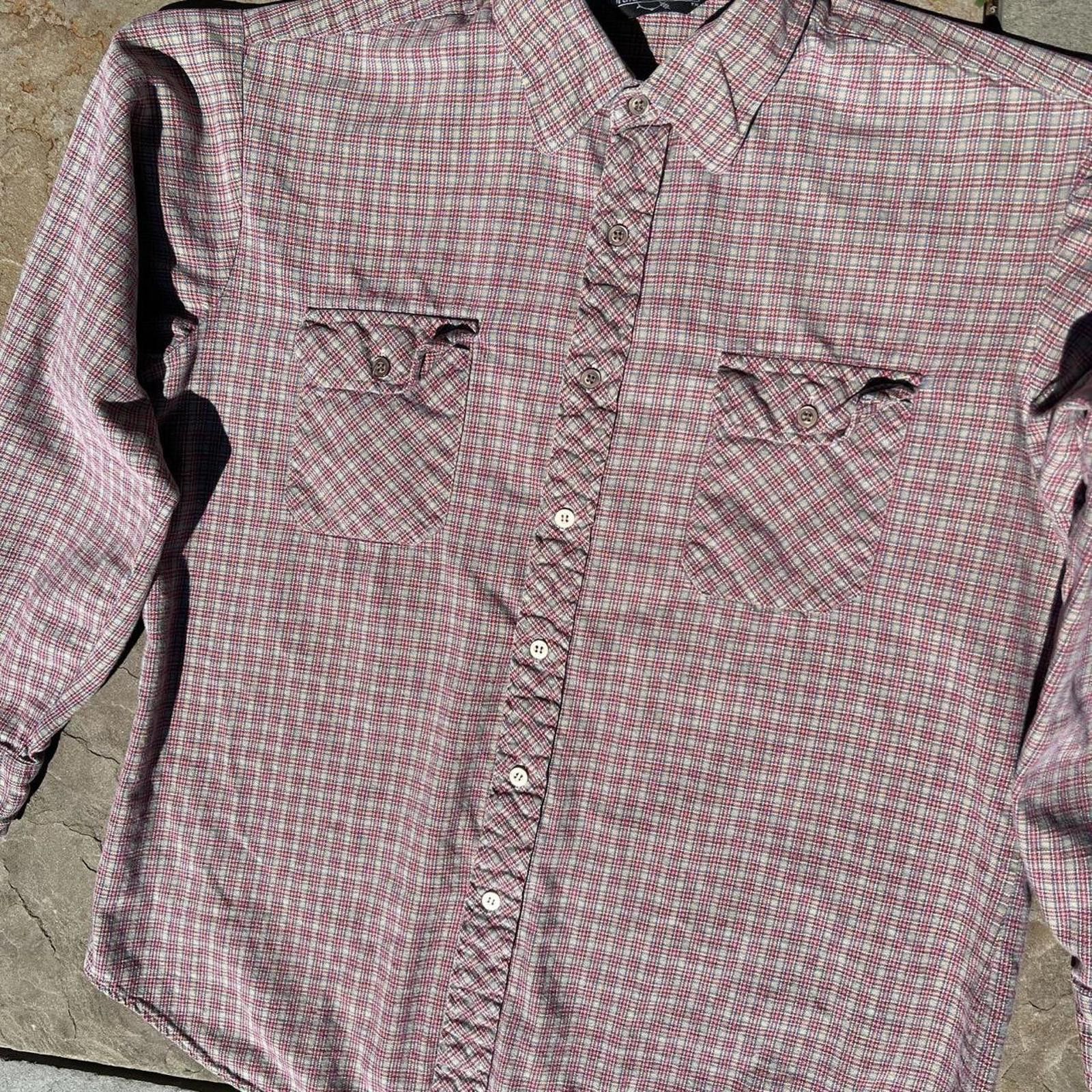 Northwest Territory Vintage 90s Houndstooth Plaid Button Down Shirt Size US L / EU 52-54 / 3 - 2 Thumbnail