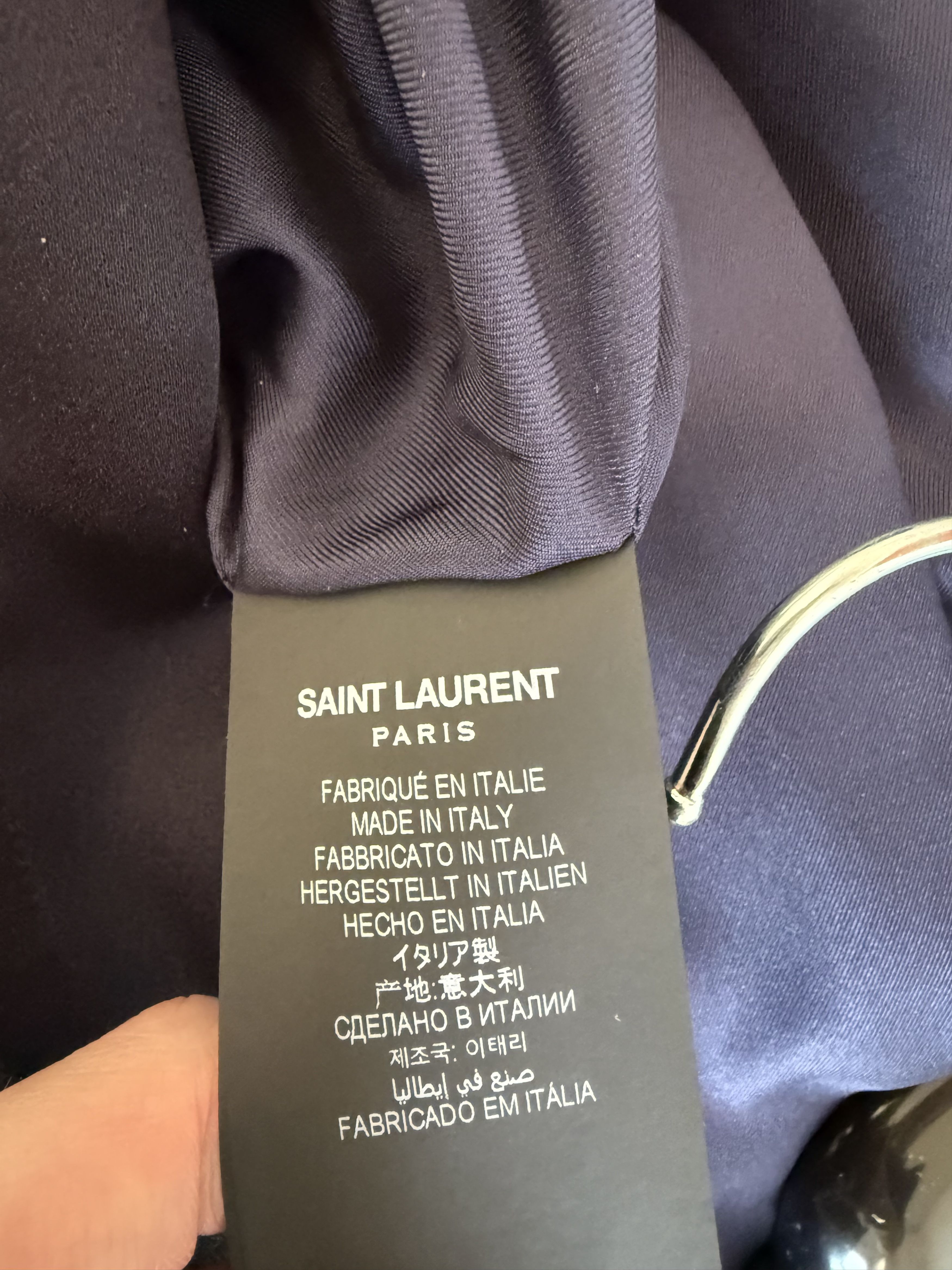 Saint Laurent Paris FW21 Saint Laurent Teddy Jacket in Crepe Satin Size US L / EU 52-54 / 3 - 5 Thumbnail