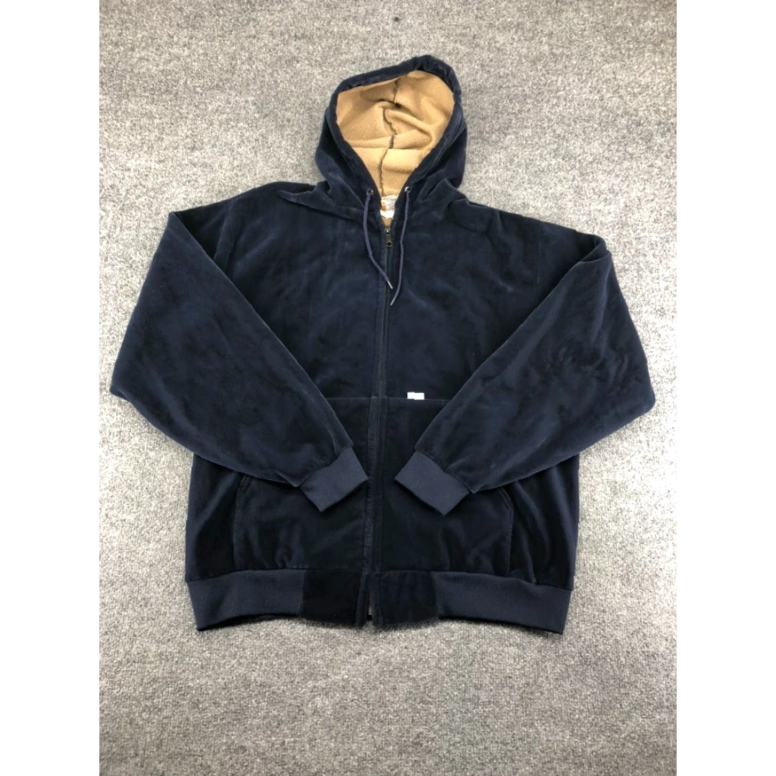 Carhartt VINTAGE Carhartt Mens Velour Hooded Jacket Blue L Made In USA Fleece Lined Chore Jacket Mens Jacket 1980s | Carhartt VINTAGE Hooded Jacket Blues Size US L / EU 52-54 / 3 - 2 Thumbnail