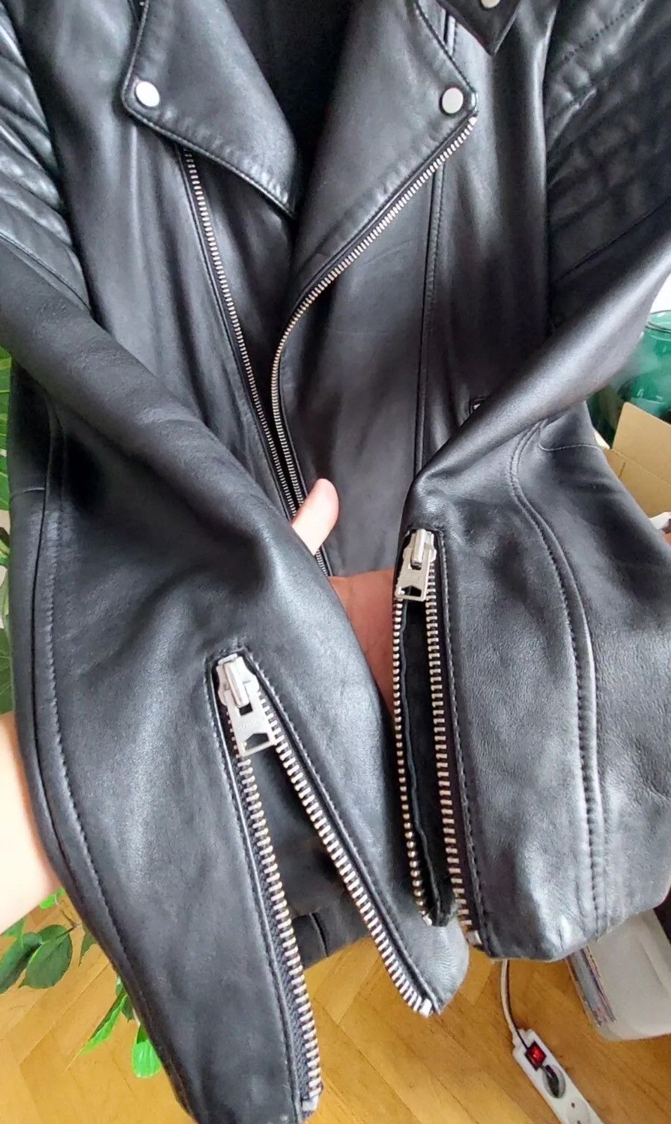 Allsaints Allsaints Leather Jacket Jasper Biker Black XS Size US XS / EU 42 / 0 - 6 Thumbnail