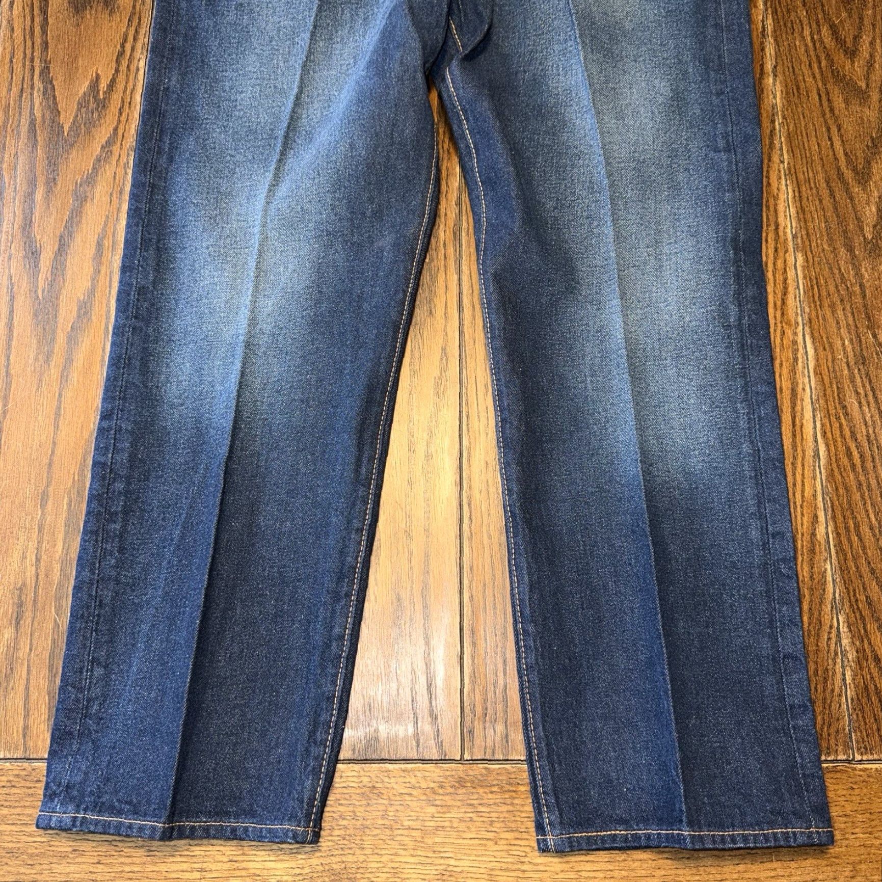 Levi's Levi's 501 ST Jeans Slim Taper Dark Wash Blue Denim Button Fly Men 40x30 Regular Inseam 29" Vintage No Size US 40 / EU 56 - 2 Thumbnail