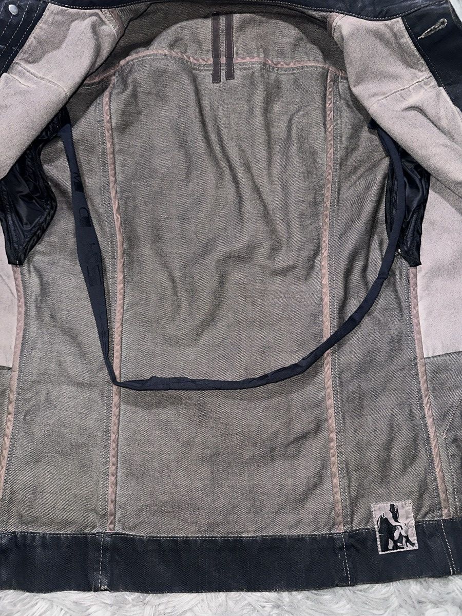 Rick Owens Drkshdw Rick Owens Hybrid Waxed Denim Leather Jacket Size US S / EU 44-46 / 1 - 6 Thumbnail