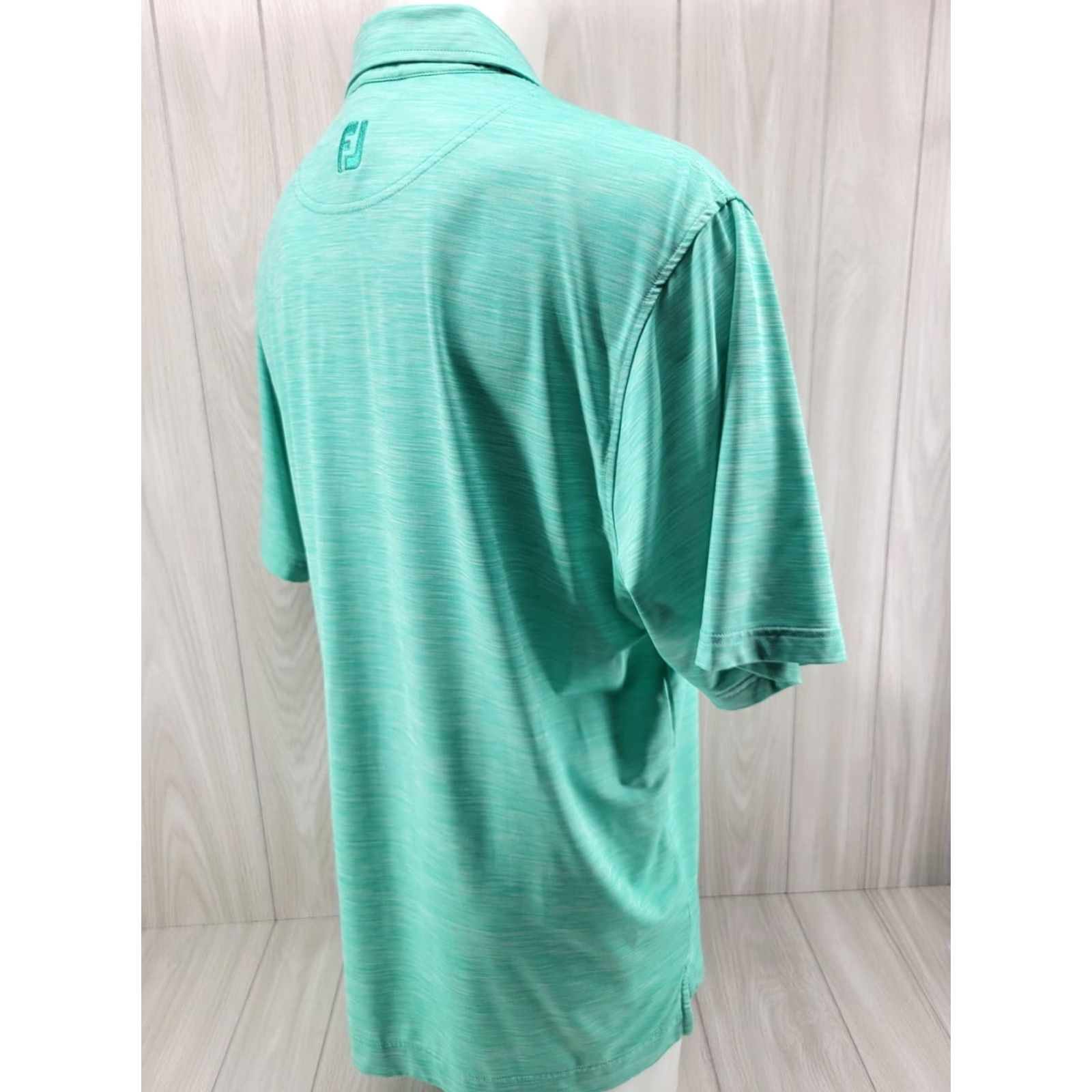 Footjoy FootJoy Polo Shirt Mens Large Golf Green Teal Short Sleeve Shirt Size US L / EU 52-54 / 3 - 4 Thumbnail