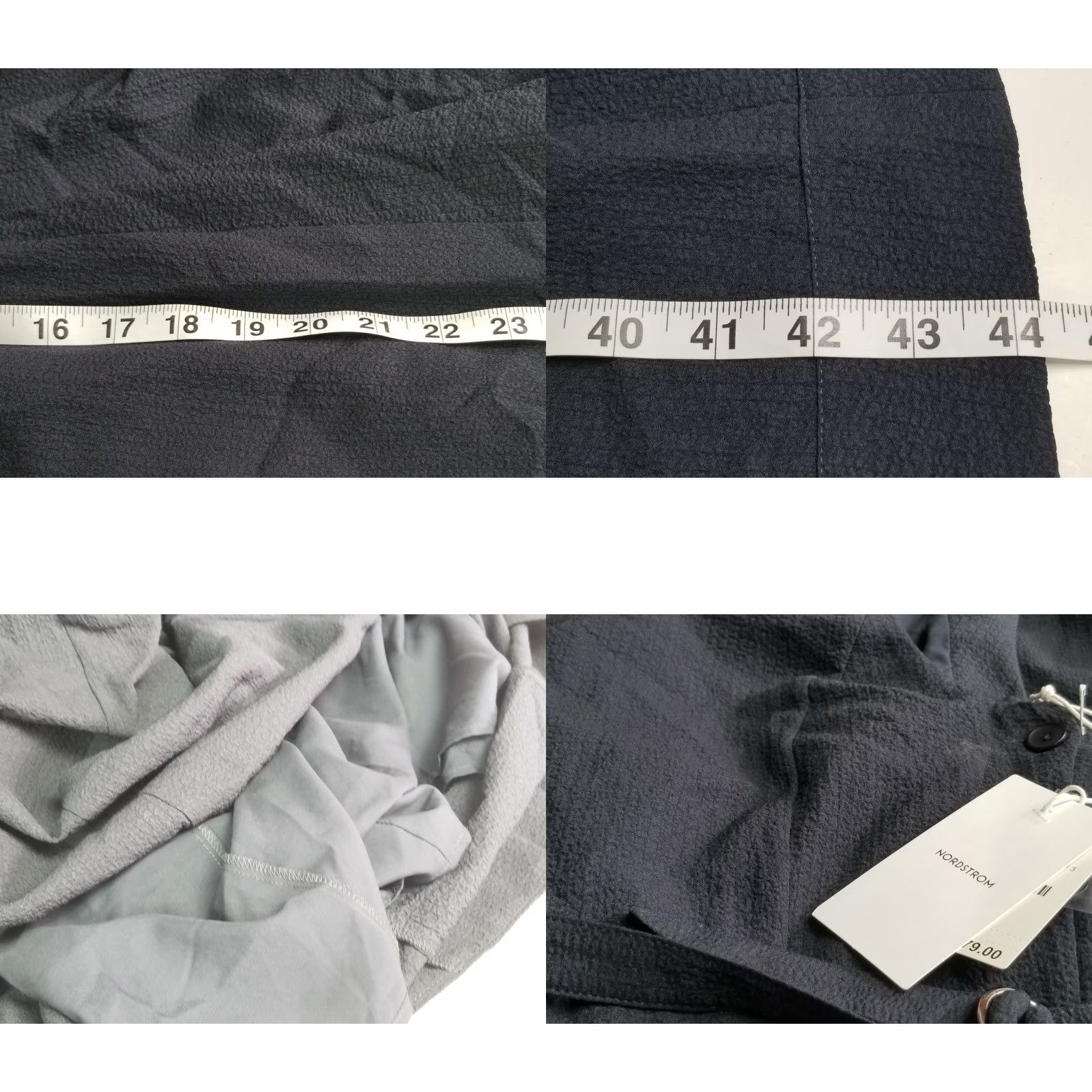 Nordstrom Nordstrom Belted Sleeveless Twill Dress Navy Blazer NWT Size Medium Women Shirt Dress M Blue Belts Size M / US 6-8 / IT 42-44 - 8 Thumbnail