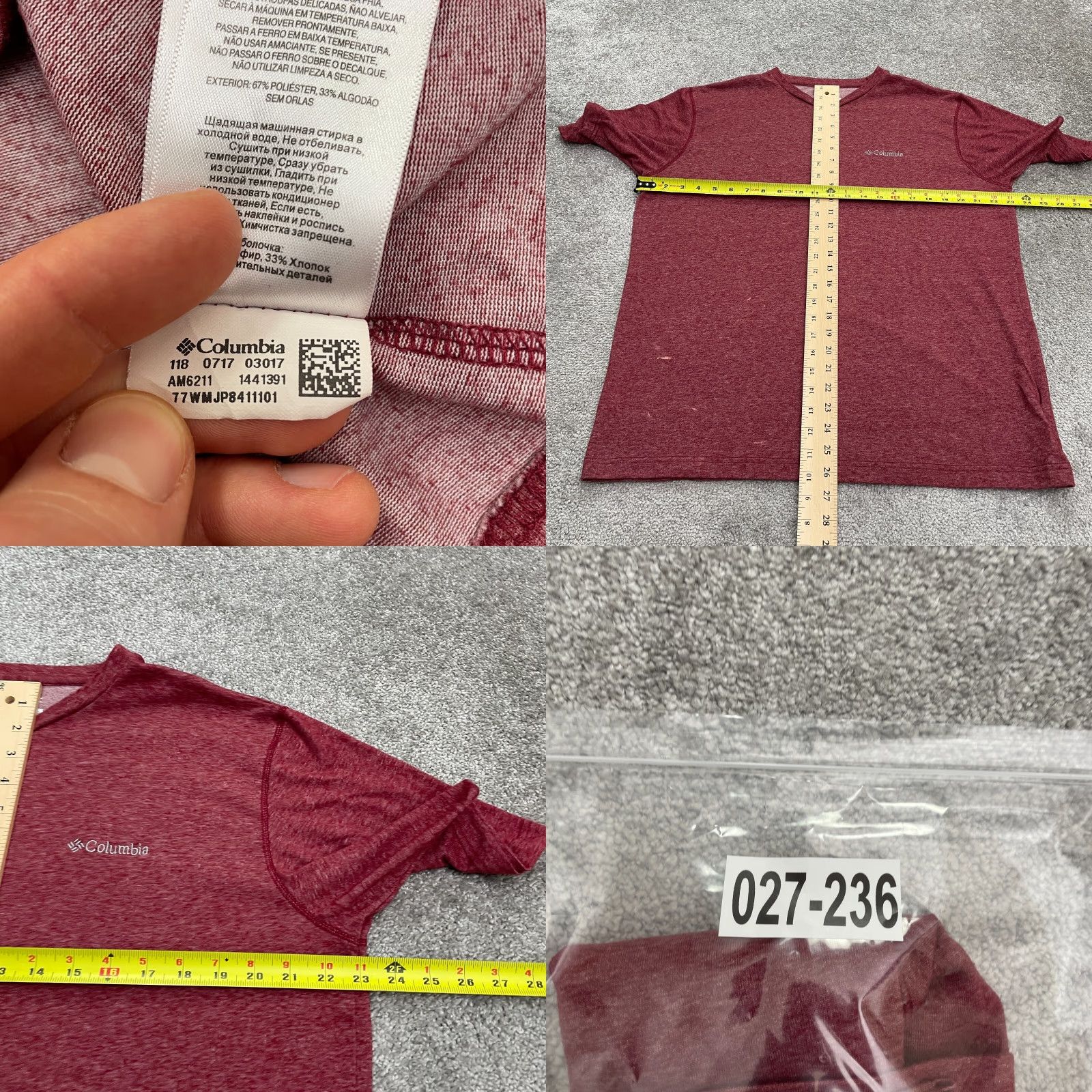 Vintage Columbia Omni Wick T-Shirt Mens Large Heather Red Crew Neck Short Sleeve Casual Shirt Mens Regular Red Columbia Omni Wick Logo Breathable Lightweight Size US L / EU 52-54 / 3 - 8 Thumbnail