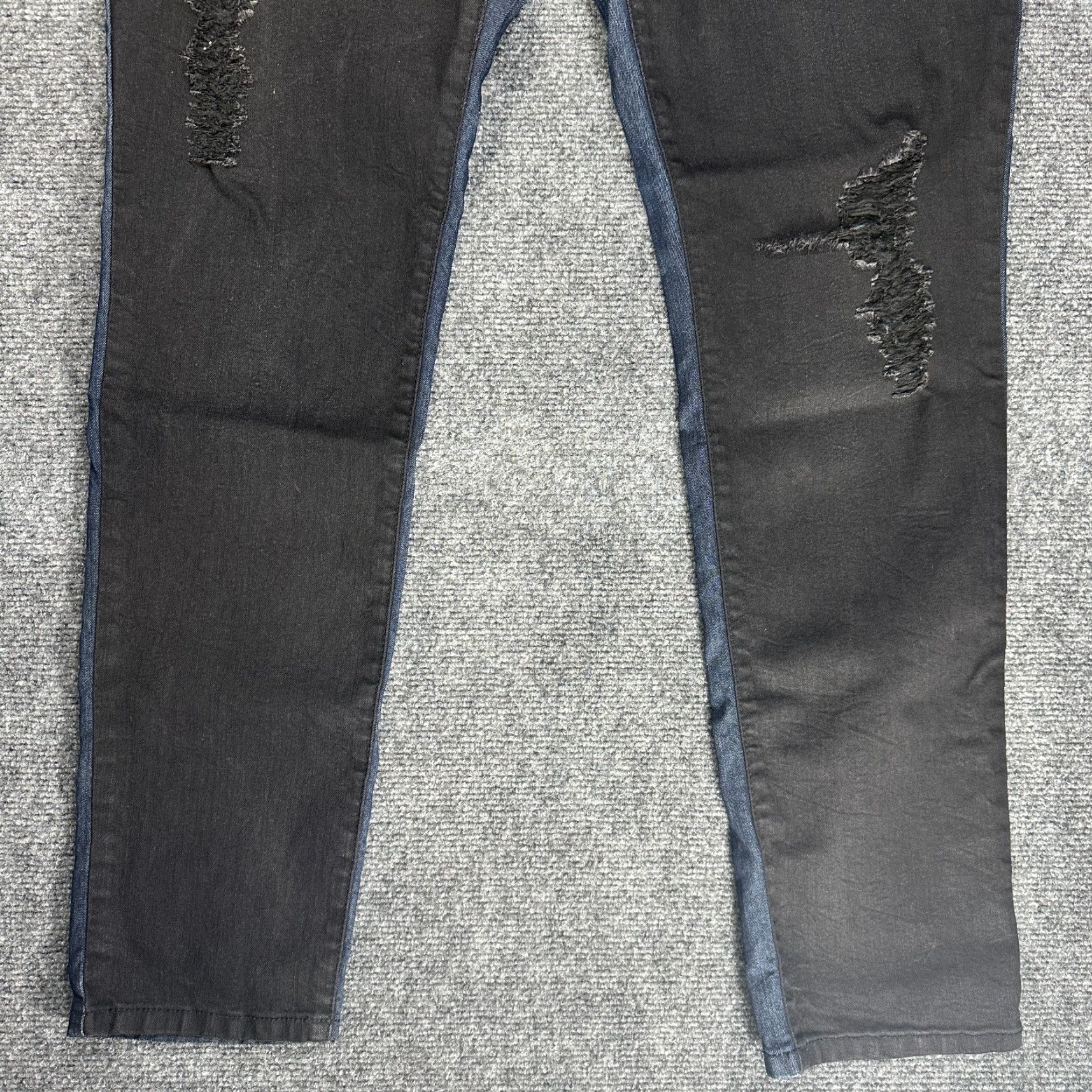 Vintage Poetic Justice Jeans Womens 32 Nikki Skinny Cotton Blend Black Front Back Denim Stretch Distressed Logo Regular Mid Rise Inseam 31.5in Boys/Girls? Size 24" / US 00 / IT 34 - 2 Thumbnail