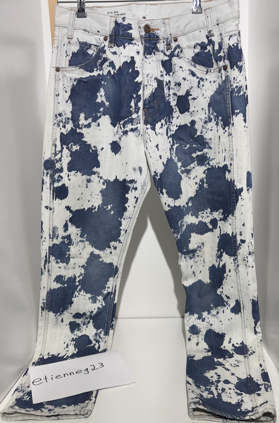Celine Celine SS21 Slim bleach Camo Jeans Grailed