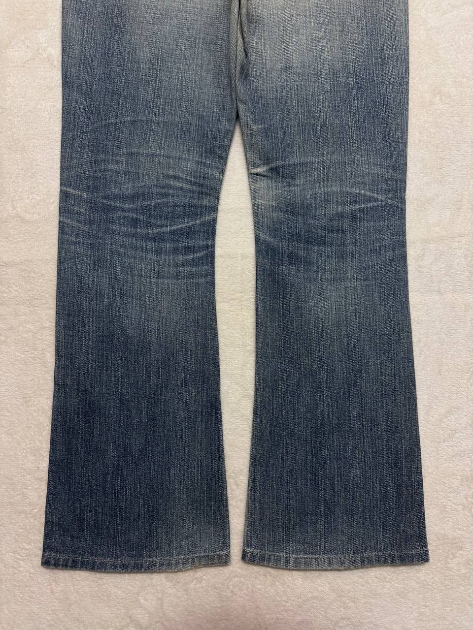 Lee FLARE Vintage 90s Lee Faded Distressed Thrashed Bootcut Jean Size US 30 / EU 46 - 20 Thumbnail
