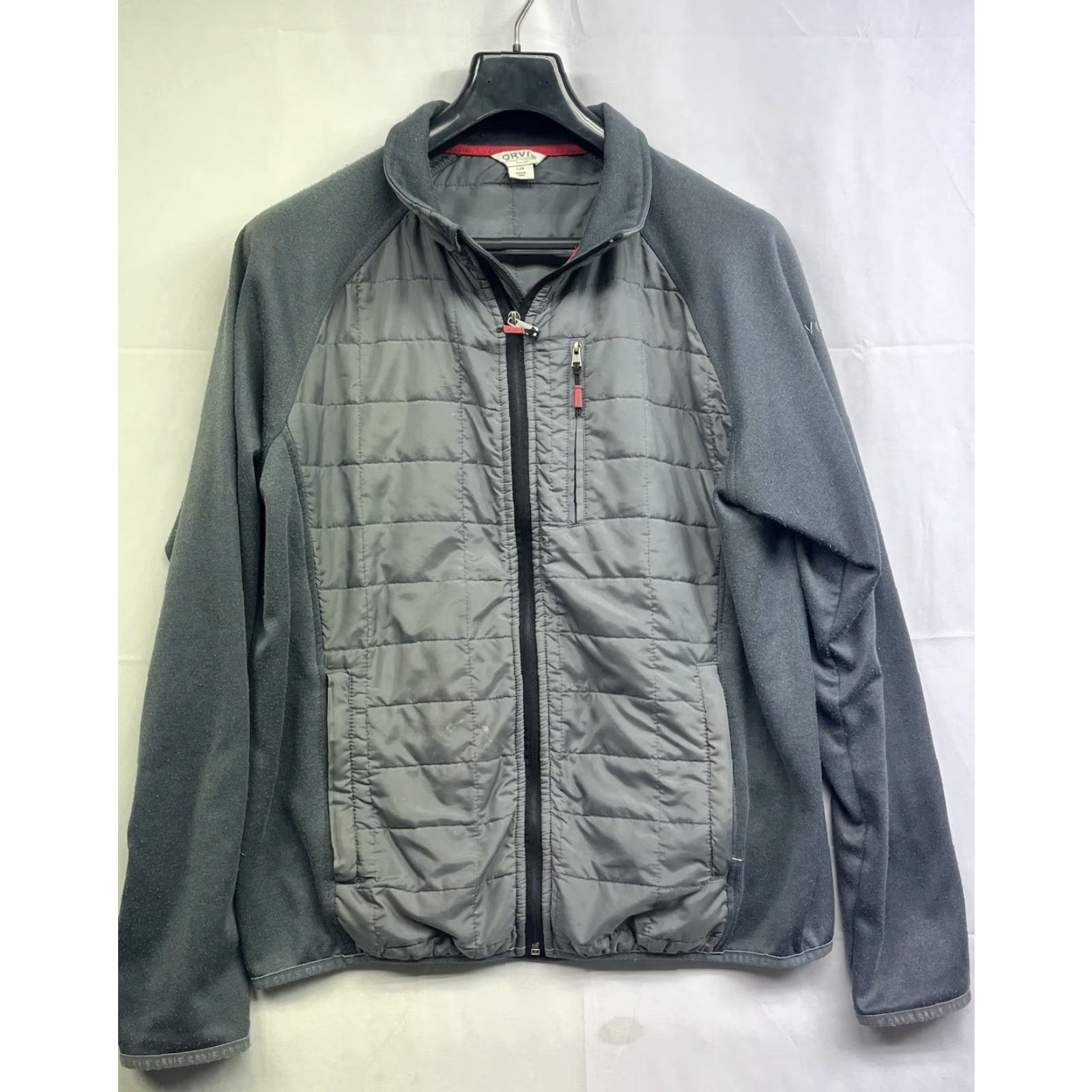 Orvis Orvis Jacket Gray Fleece Puffer Full Zip Pockets Outdoor Men's Large Size US L / EU 52-54 / 3 - 2 Thumbnail