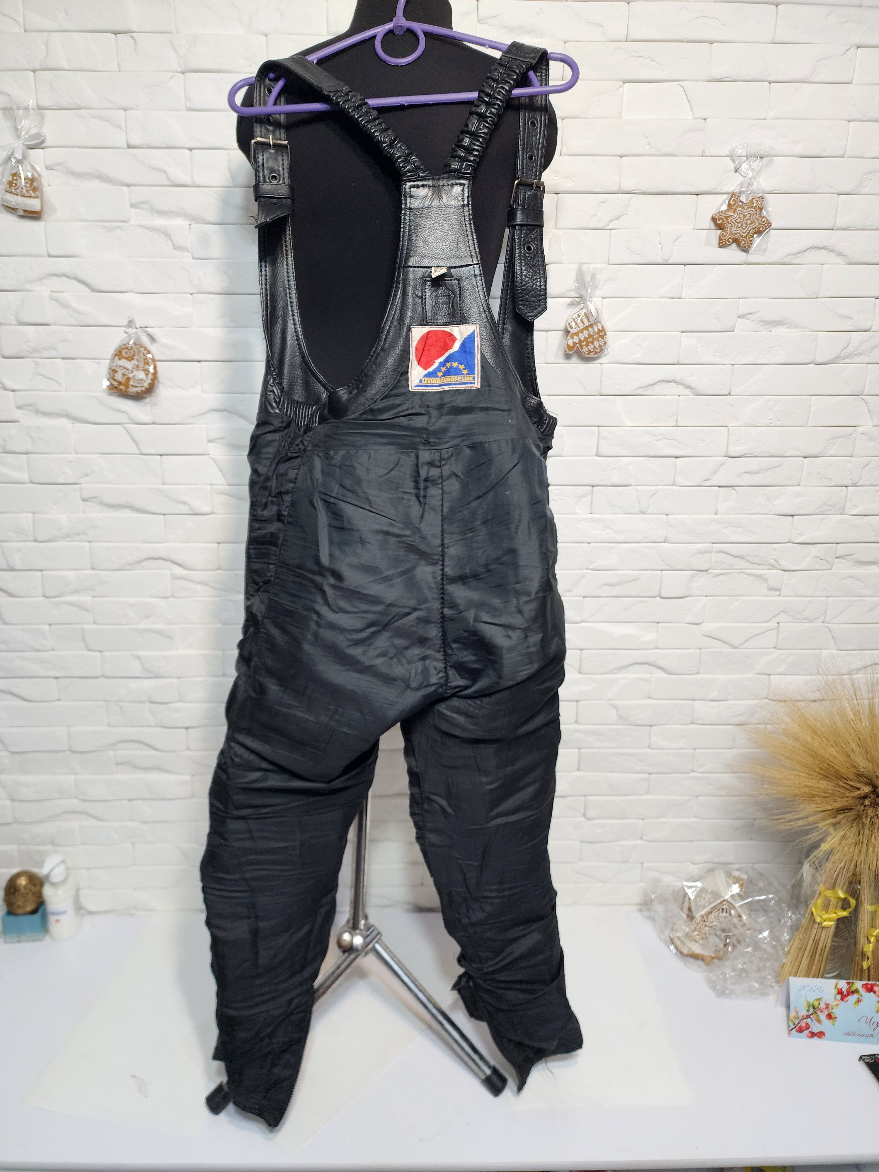 Genuine Leather Women's Black Leather Biker Jumpsuit: Motorcycle Overalls Size 32" / US 10 / IT 46 - 9 Thumbnail