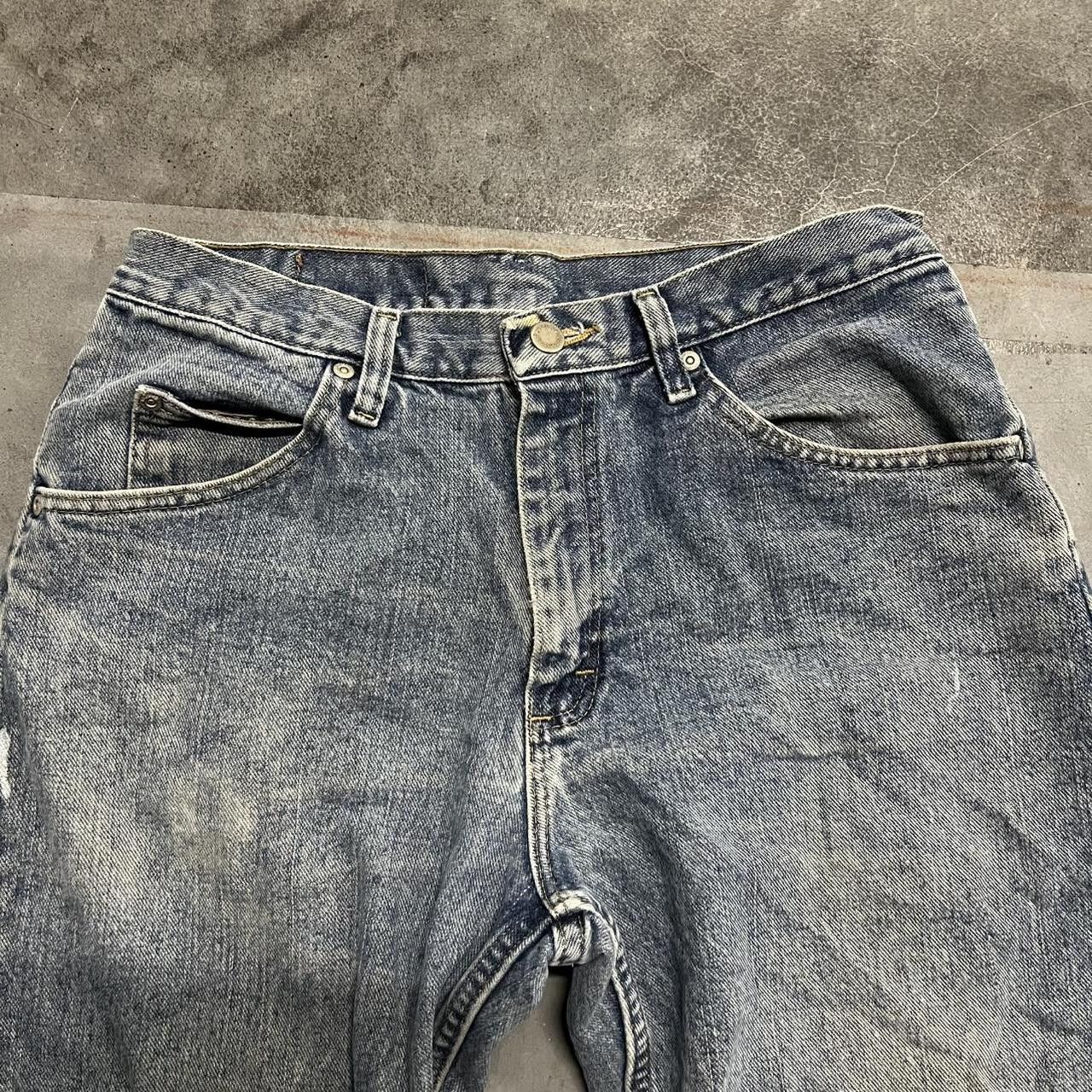 Japanese Brand × Vintage Vintage Y2K/2000s Workwear Style Medium Wash Denim Jeans! Size US 31 - 4 Thumbnail