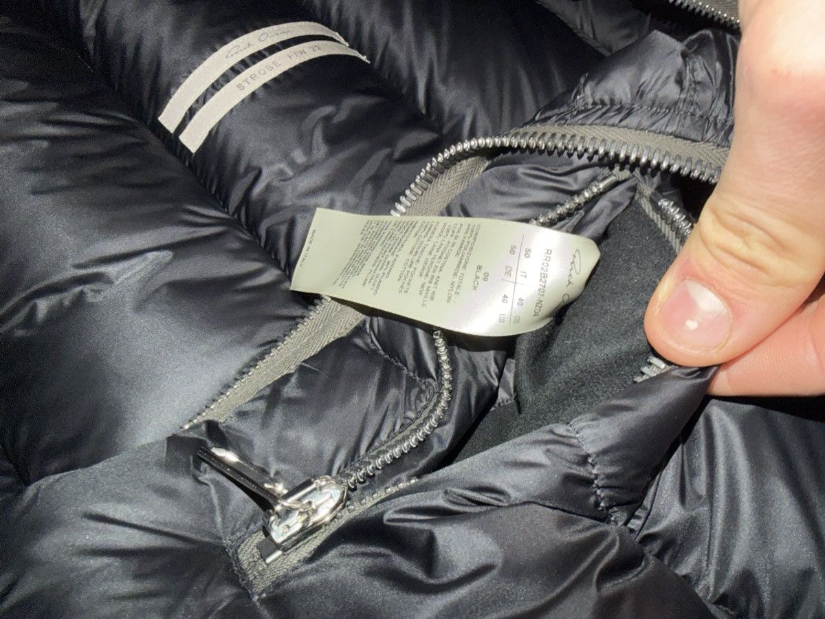 Rick Owens GRAIL Rick Owens Strobe FW22 Gimp Zip-Up Puffer Jacket Size US XL / EU 56 / 4 - 5 Thumbnail