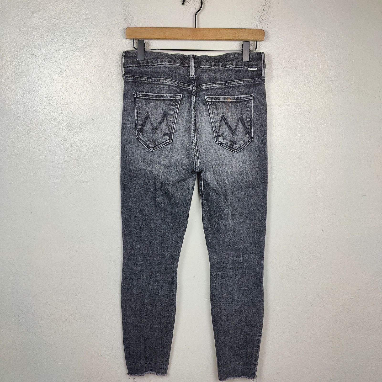 MOTHER Mother The Looker Ankle Fray Jeans Womens 27 Stargazing Size 27" / US 4 / IT 40 - 7 Thumbnail