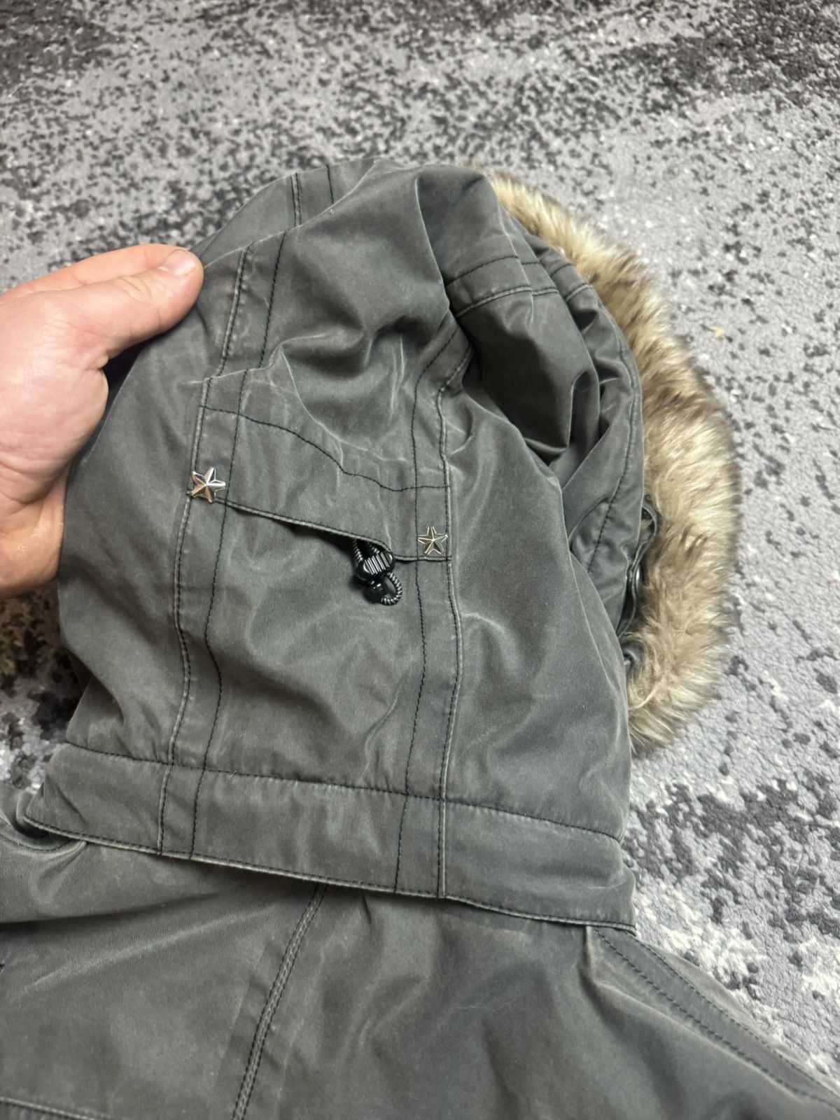 Vintage × khujo Vintage Y2K Brunotti Bomber 90s Fur Collar Avantgarde Jacket Size US S / EU 44-46 / 1 - 17 Thumbnail