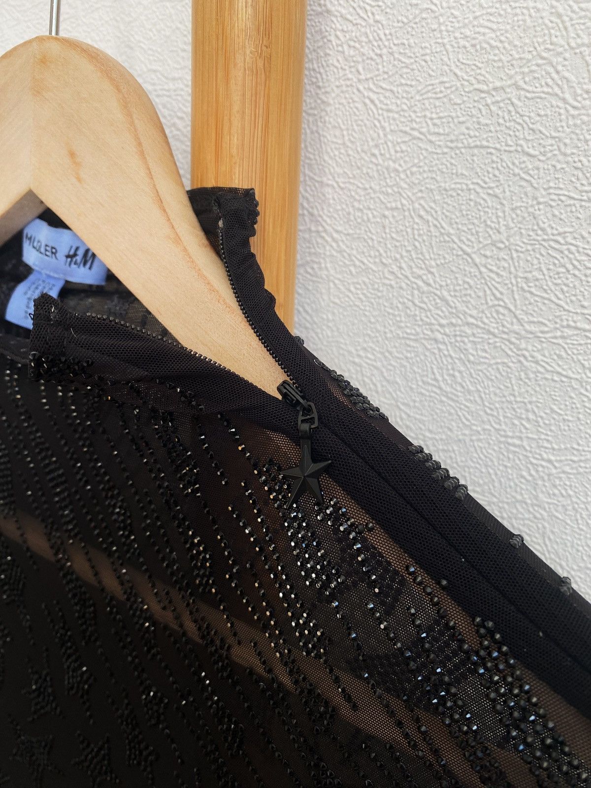 Mugler New Set Mugler x H&M Rhinestone Embellished Mesh Top+ Tights Size M / US 6-8 / IT 42-44 - 15 Thumbnail