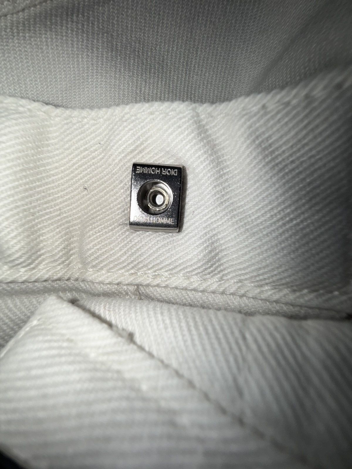 Dior Dior Hedi Slimane White Distressed Denim Size US 31 - 7 Thumbnail