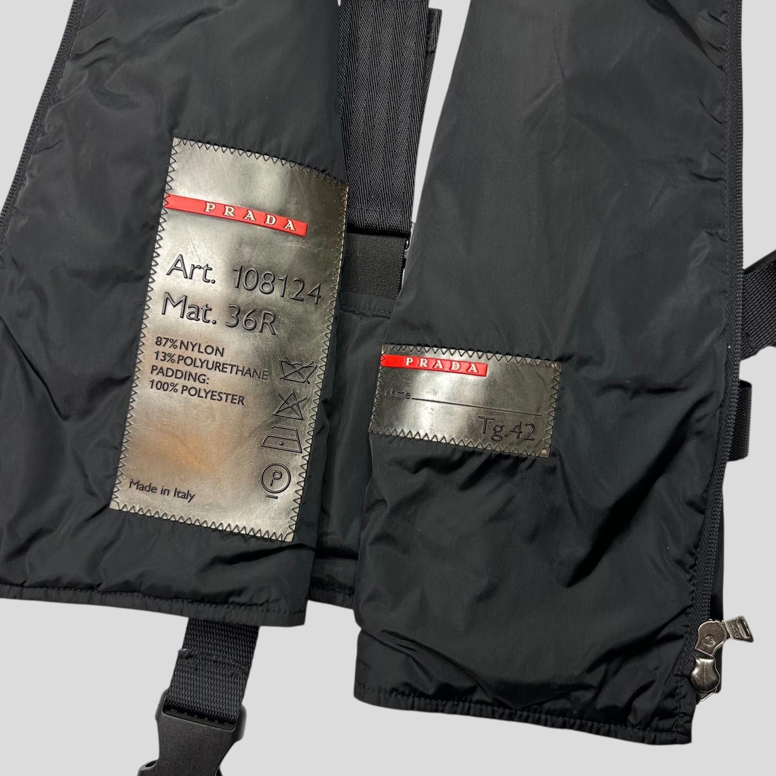 Prada Prada Sport 1999 Padded Nylon 3M Technical Stash Vest - IT42 Size S / US 4 / IT 40 - 7 Thumbnail