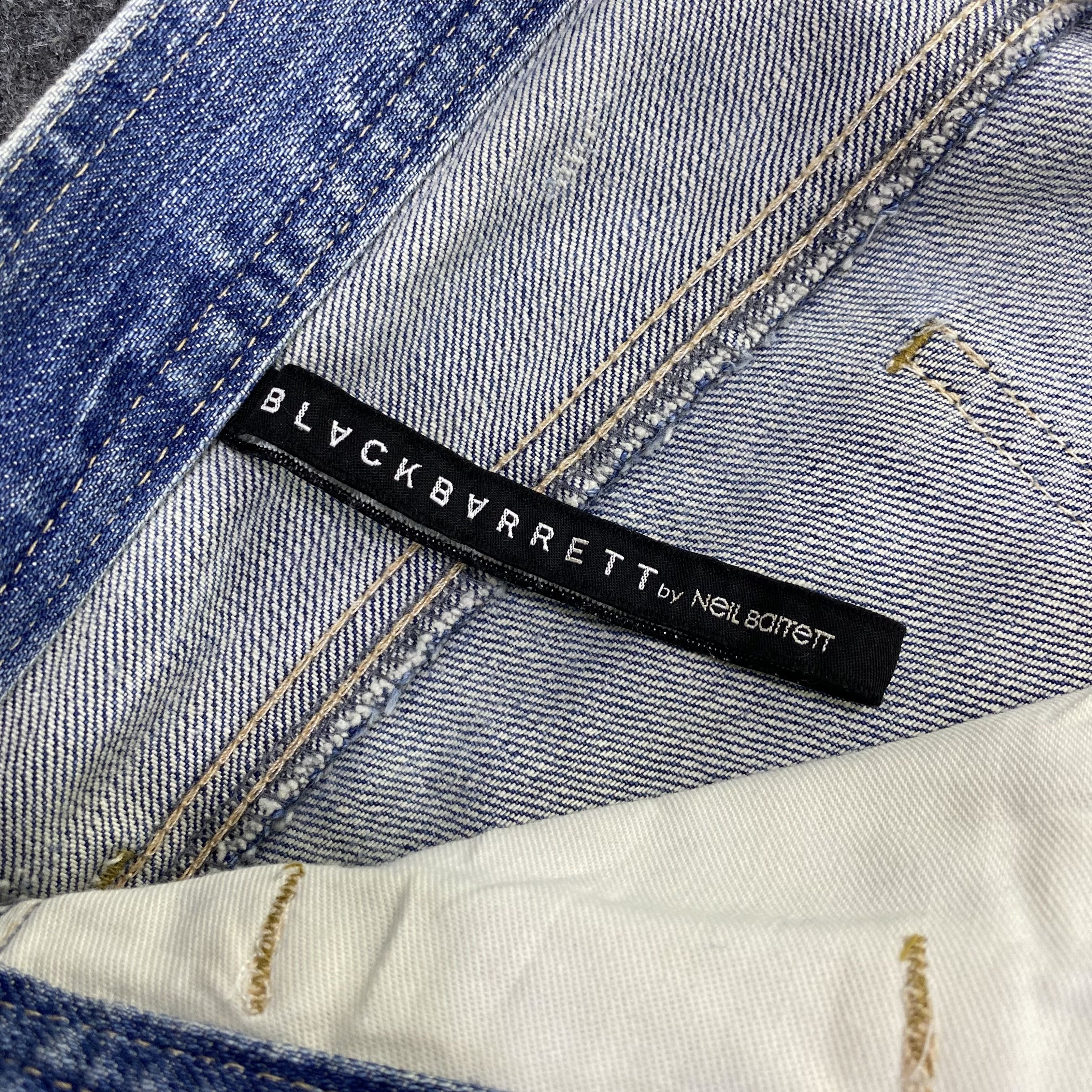 Black Barrett × Jean × Neil Barrett Black Barrett by Neil Barrett Blue Wash Jeans-J1188 Size US 32 / EU 48 - 10 Thumbnail