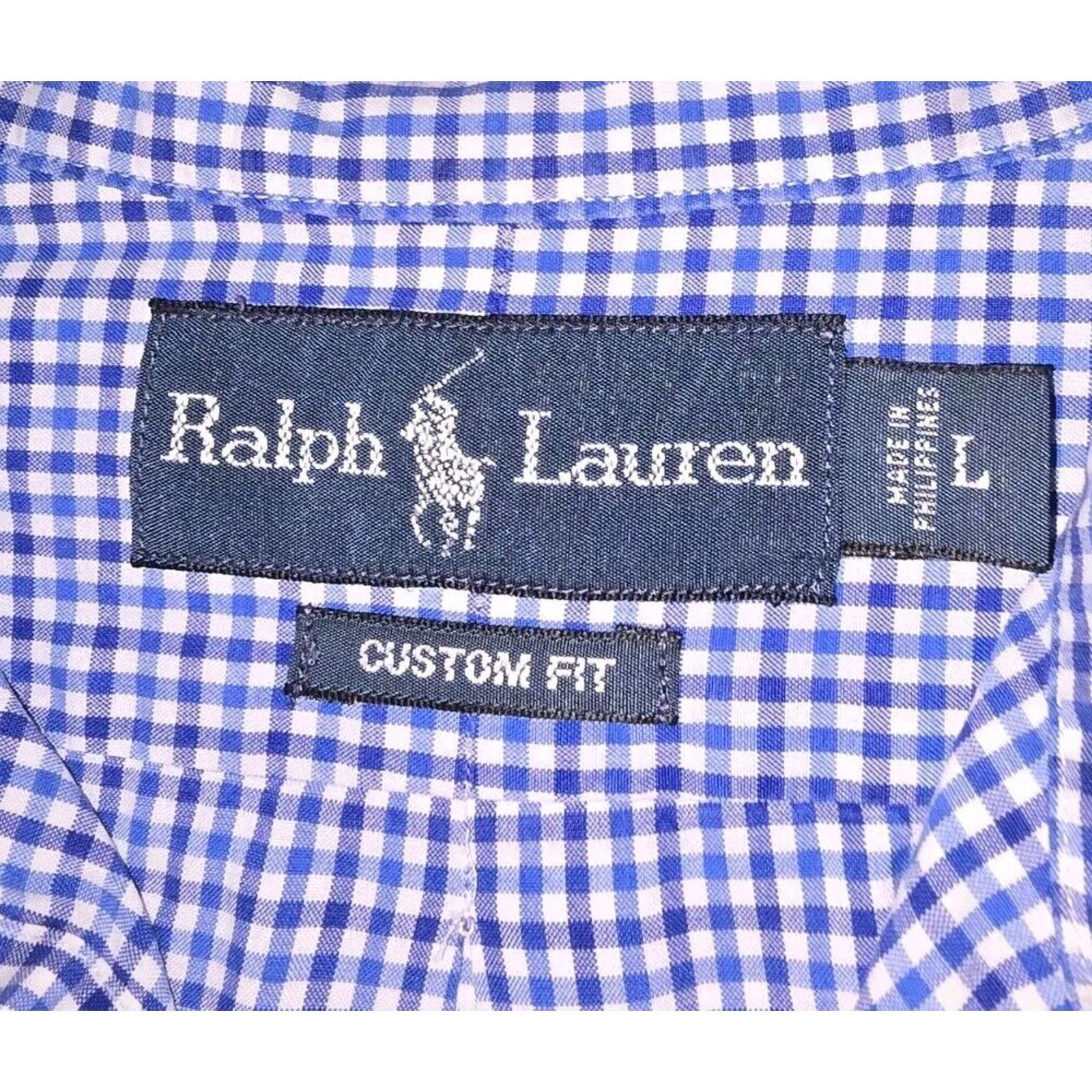 Polo Ralph Lauren Ralph Lauren Shirt Mens Size L Plaid Button Down Custom Fit Size US L / EU 52-54 / 3 - 3 Thumbnail