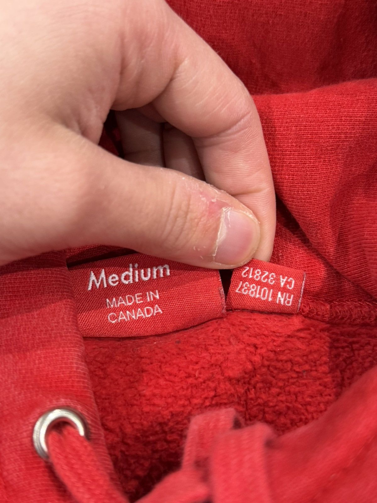 Supreme Supreme Embroidered Outline Hooded Sweatshirt Red Size US M / EU 48-50 / 2 - 11 Thumbnail