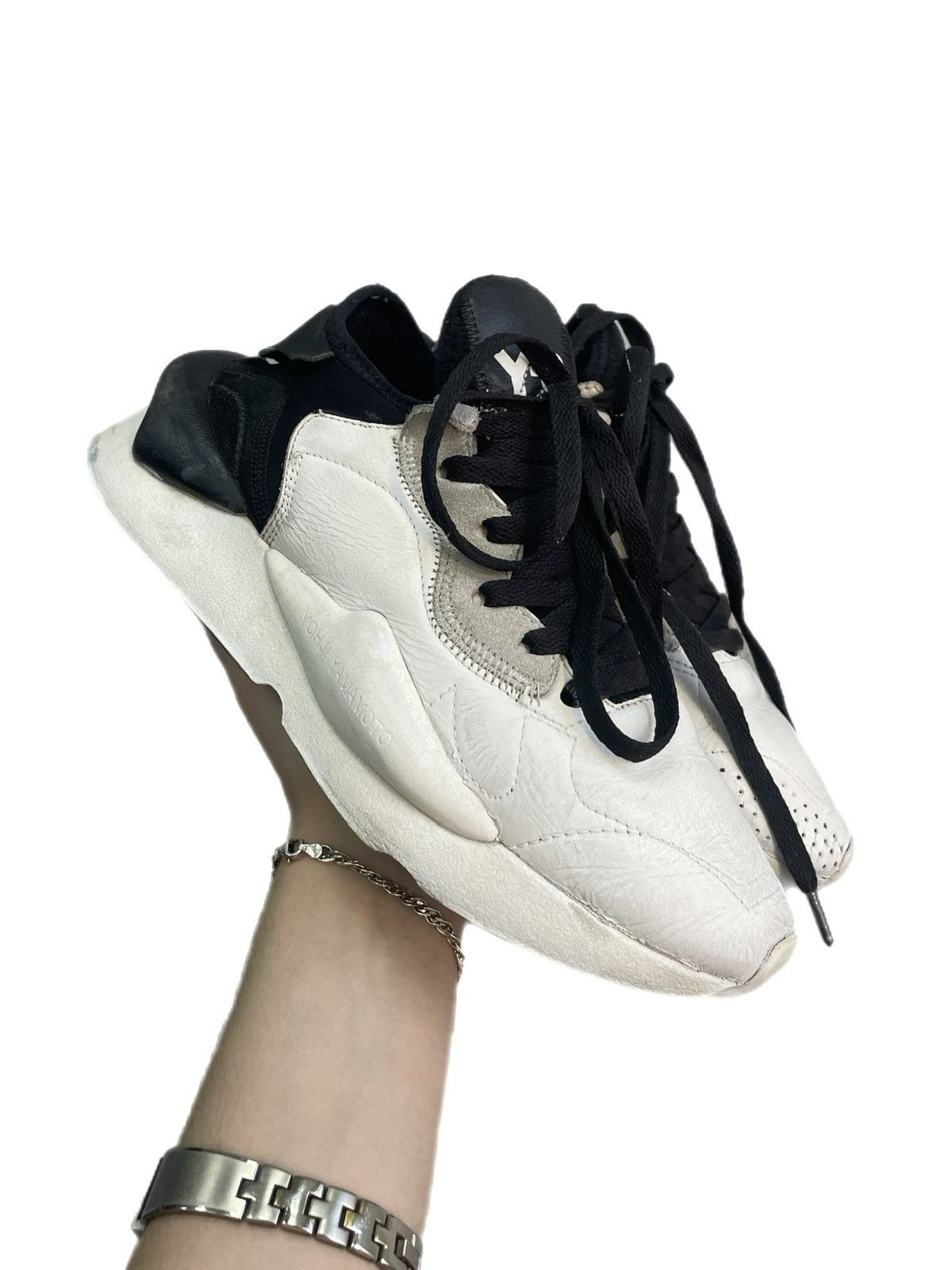 Y-3 Y-3 Yohji Yamamoto white sneakers adidas tech y2k hype Size US 6.5 / IT 36.5 - 4 Thumbnail