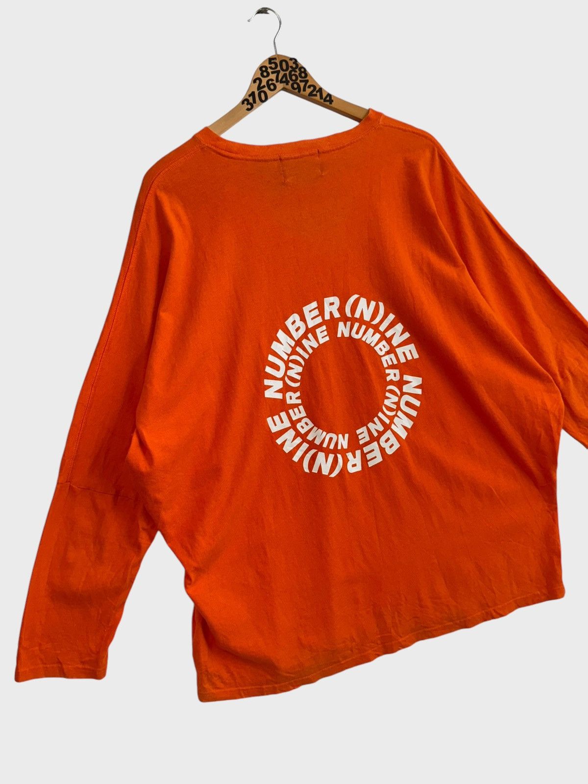 Number (N)ine Number (N)ine Distressed Faded Big Logo Back Baggy Style Tee Size US XL / EU 56 / 4 - 3 Thumbnail
