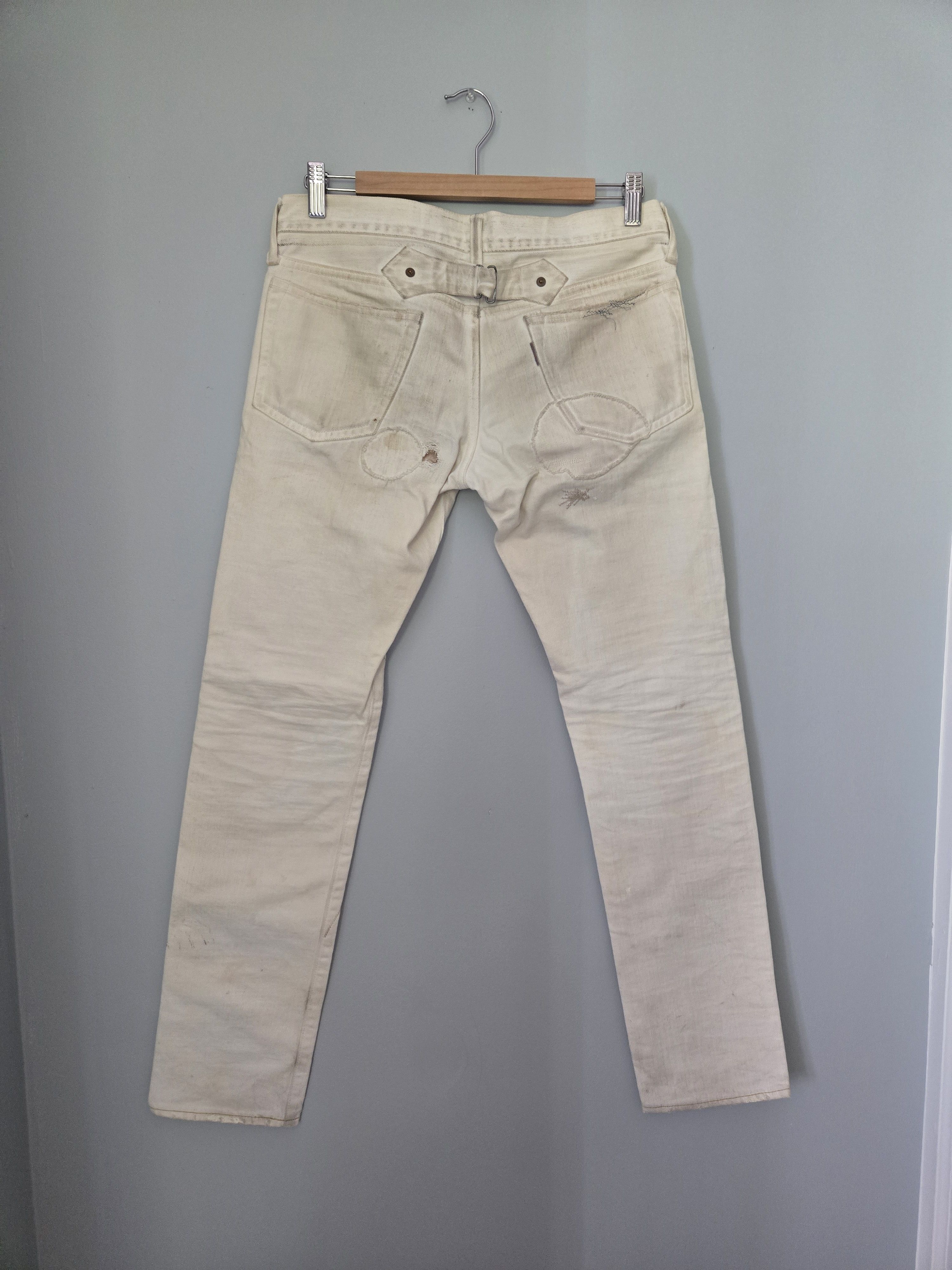 Kapital Distressed white kapital denim Size US 31 - 2 Thumbnail