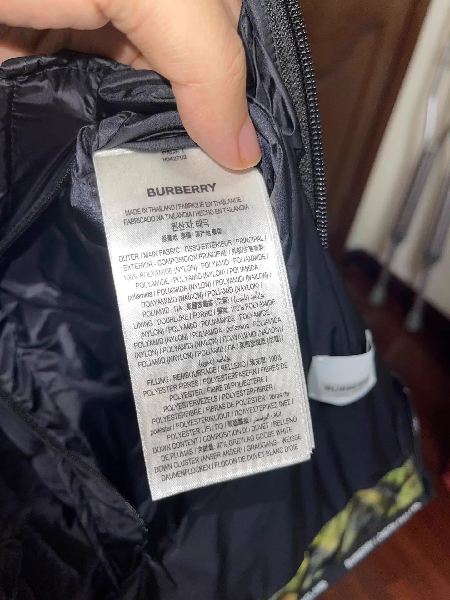 Burberry Burberry Hooded Down Jacket XXL Oil Camo Size US XXL / EU 58 / 5 - 8 Thumbnail