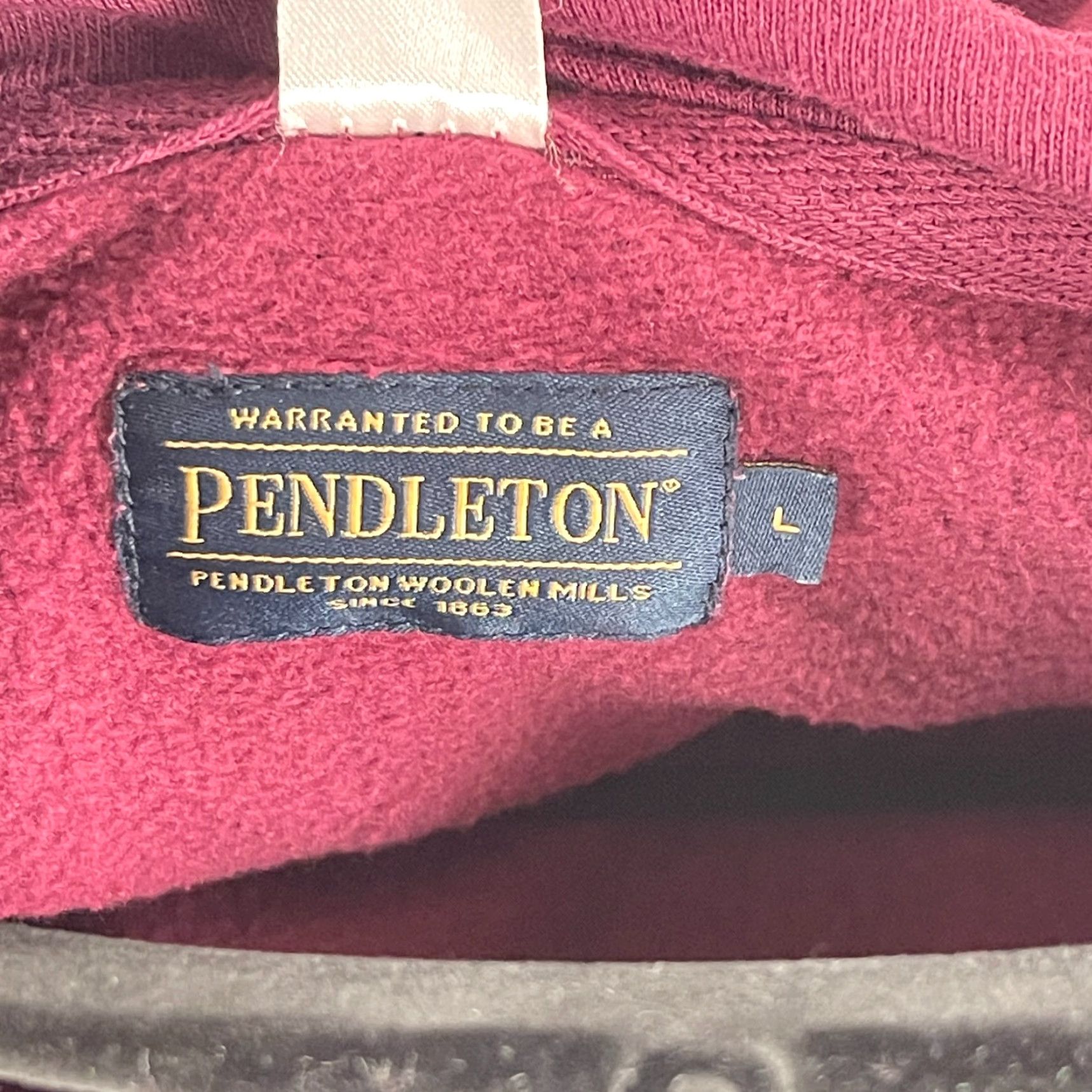 Pendleton Pendleton Mens Sweater Pullover Hoodie Long Sleeve Cross Paddle Maroon Red Knit Crew Neck Casual Size L Size US L / EU 52-54 / 3 - 7 Thumbnail