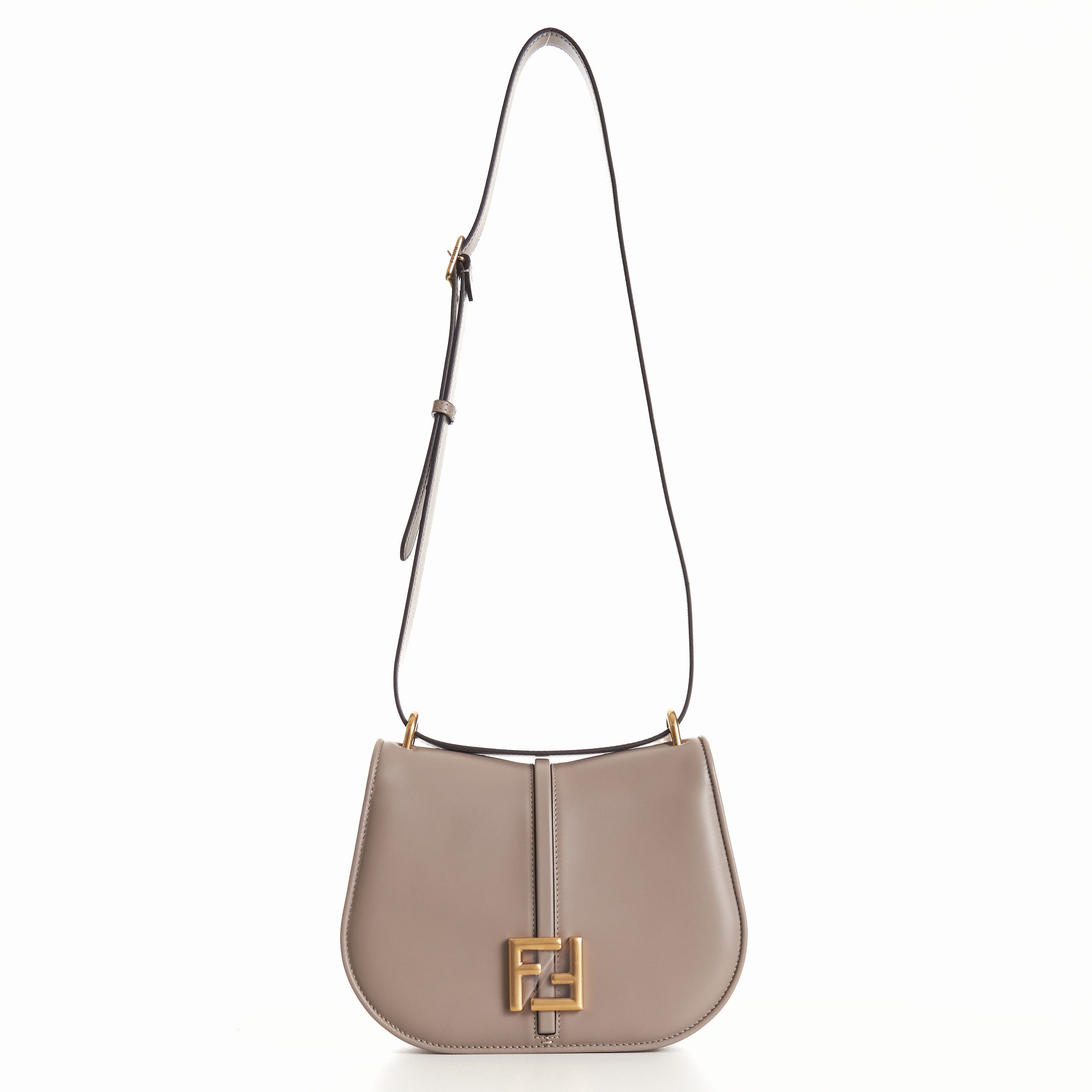 Fendi C’mon Medium Dove-Gray Smooth Full-grain Leather Bag Size ONE SIZE - 11 Thumbnail