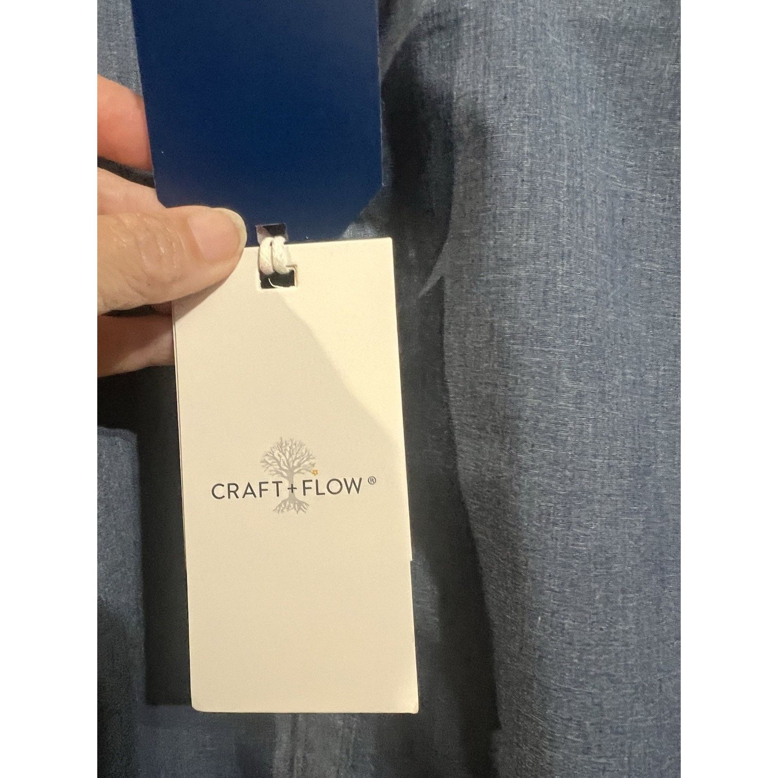 Other Craft+Flow blue mens button down dress shirt NEW NWT Size: L Size US L / EU 52-54 / 3 - 6 Thumbnail