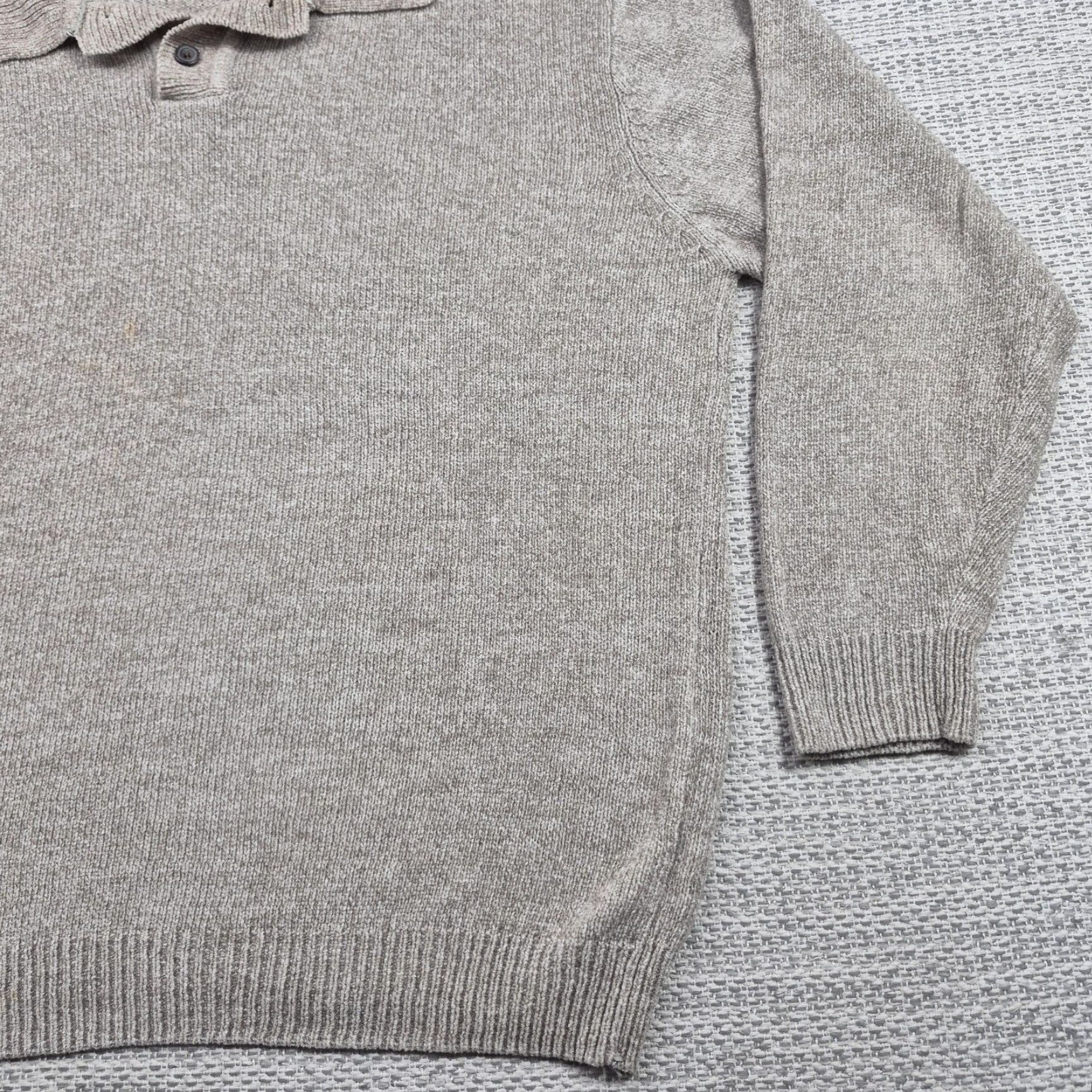 Vintage VINTAGE Knightsbridge Pullover Sweater Mens Large Beige Collared Knit Knitwear Logo Embroidered 90s Classic Dad Retro Size US L / EU 52-54 / 3 - 2 Thumbnail
