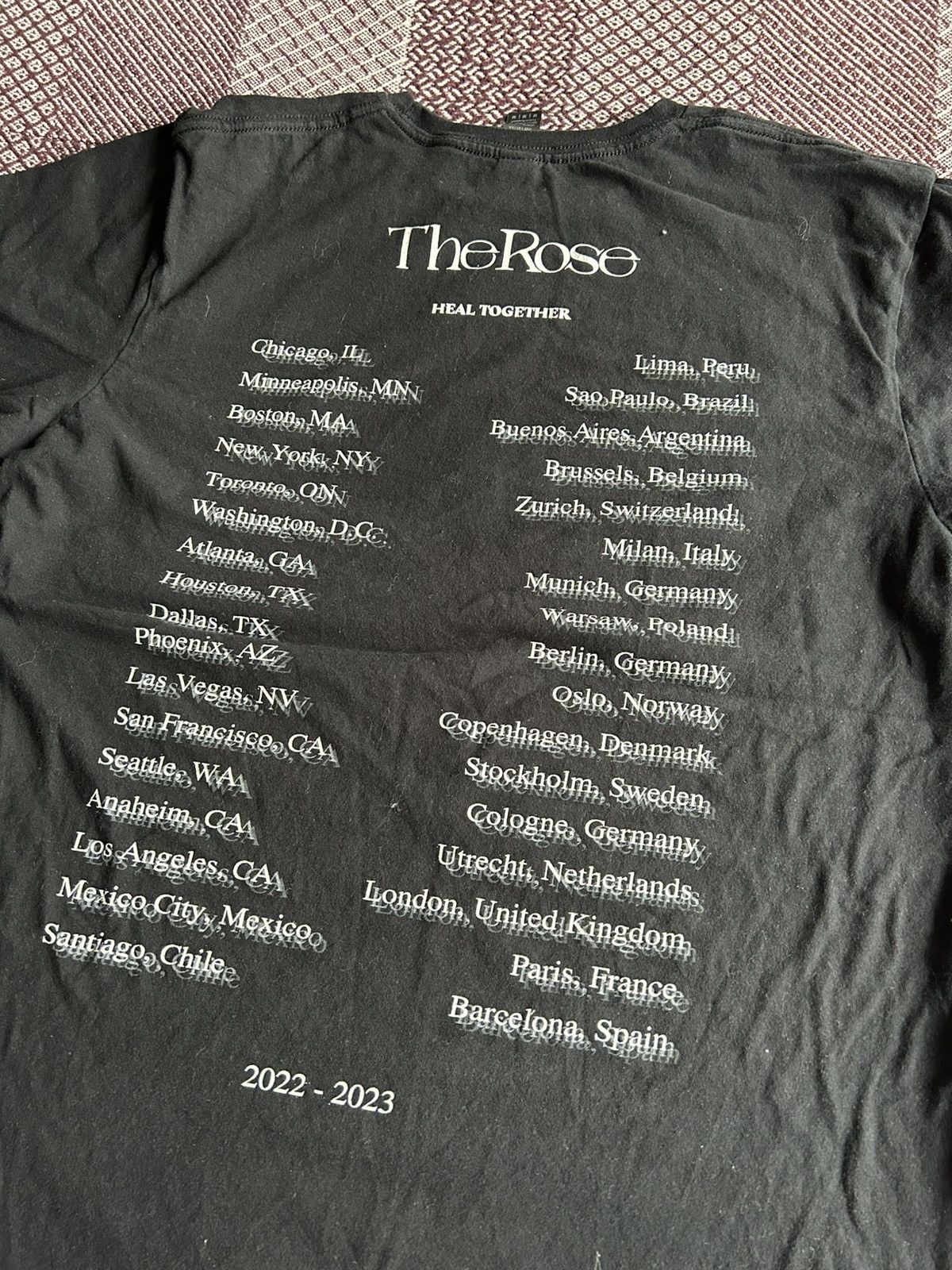 Band Tees The Rose Streetwear Short Sleeve T-shirt Y2K Style Size M Size US M / EU 48-50 / 2 - 8 Thumbnail