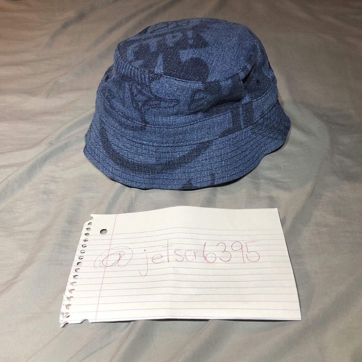 Fuck The Population FTP Psycho Denim Bucket Hat Size ONE SIZE - 4 Thumbnail